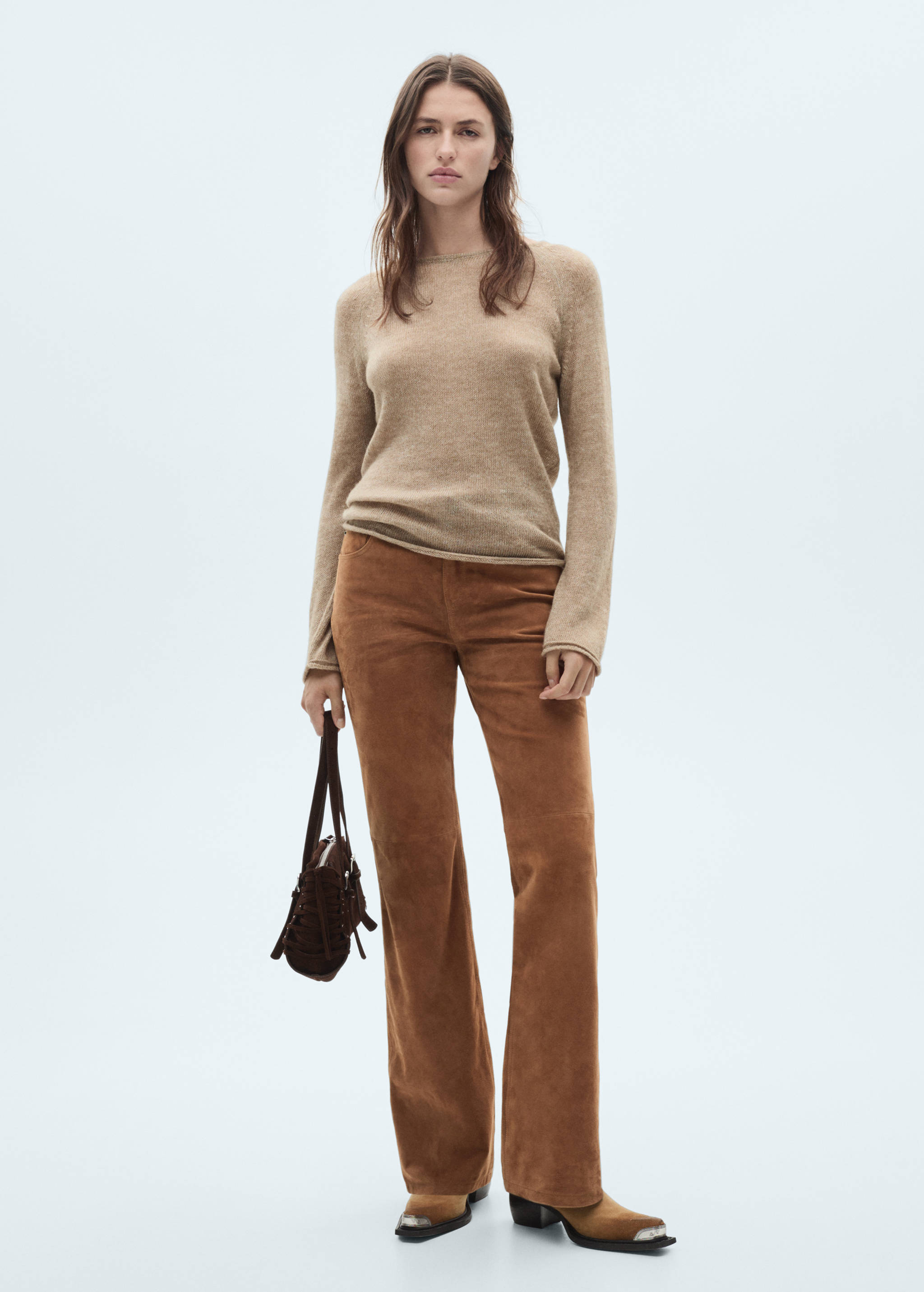 Jersey punto cuello redondo - Plano general