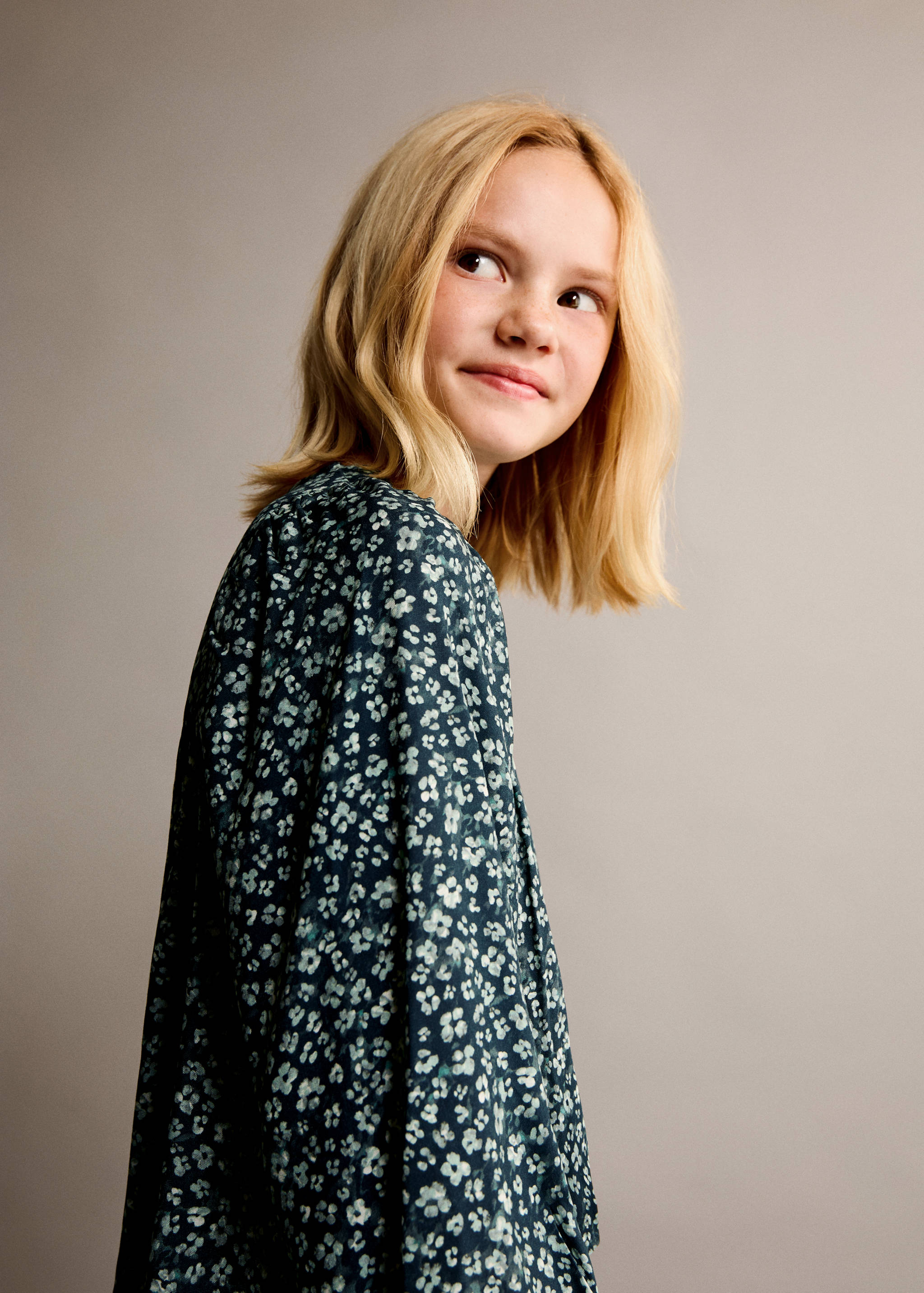 Brusa estampat floral - Pla mig
