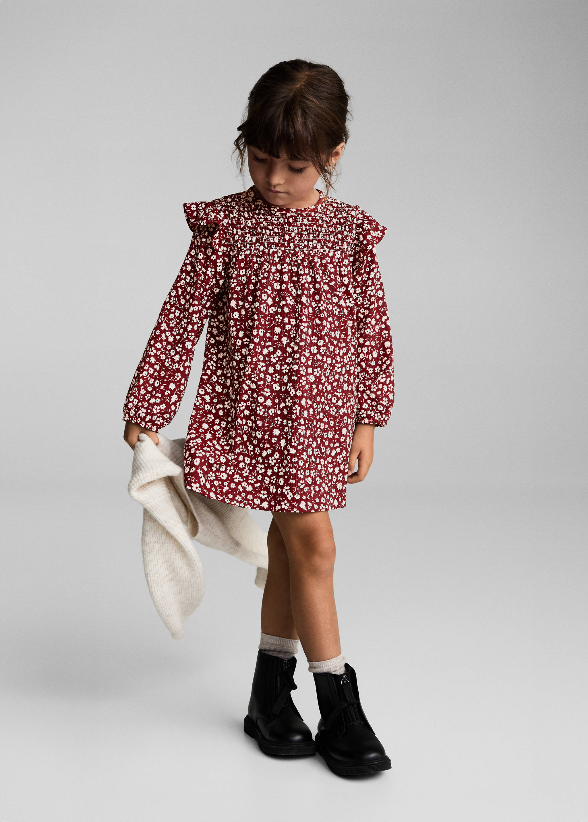 Robe à fleurs volantée - Plan général