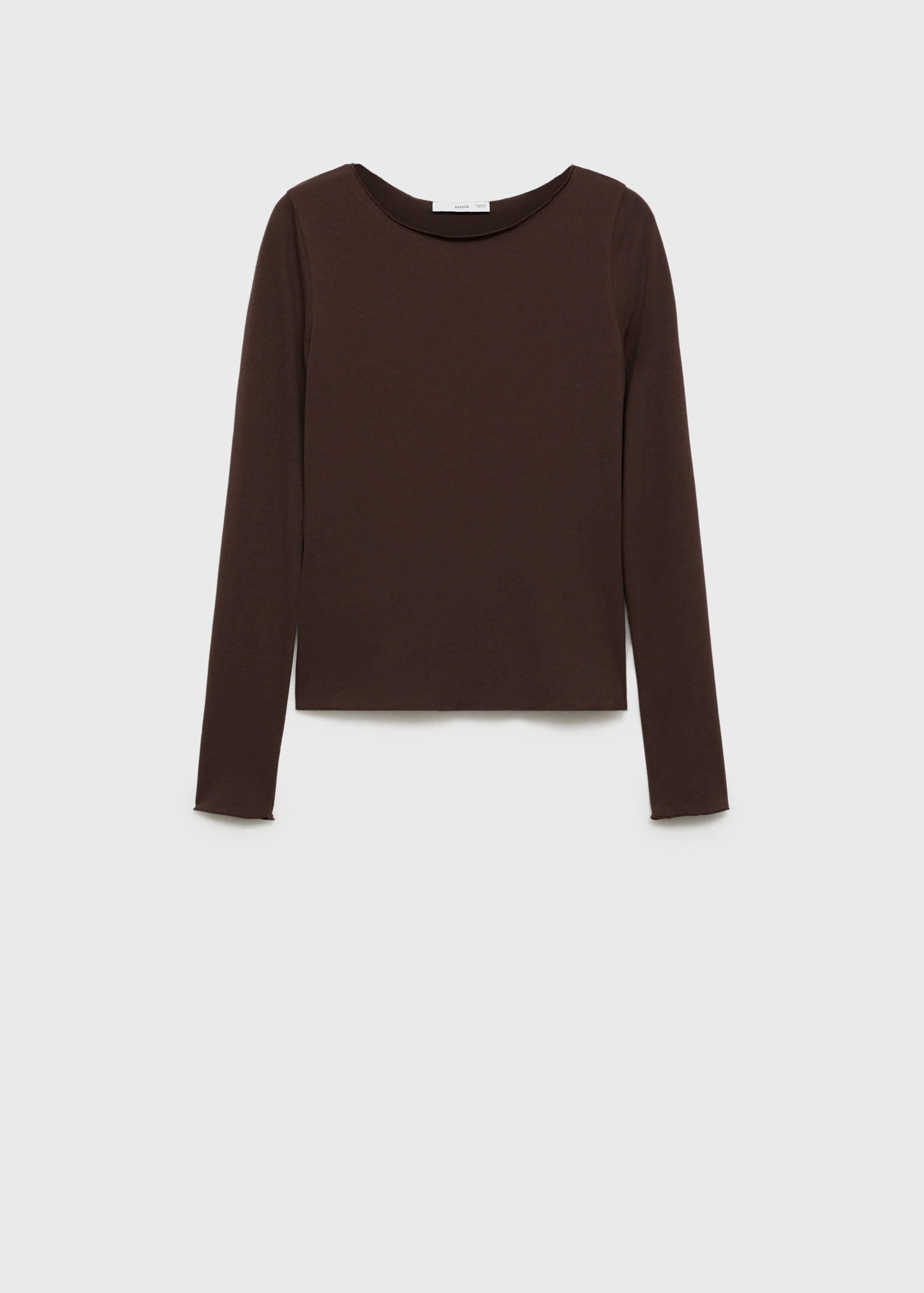 T-shirt col bateau manches longues - Article sans modèle