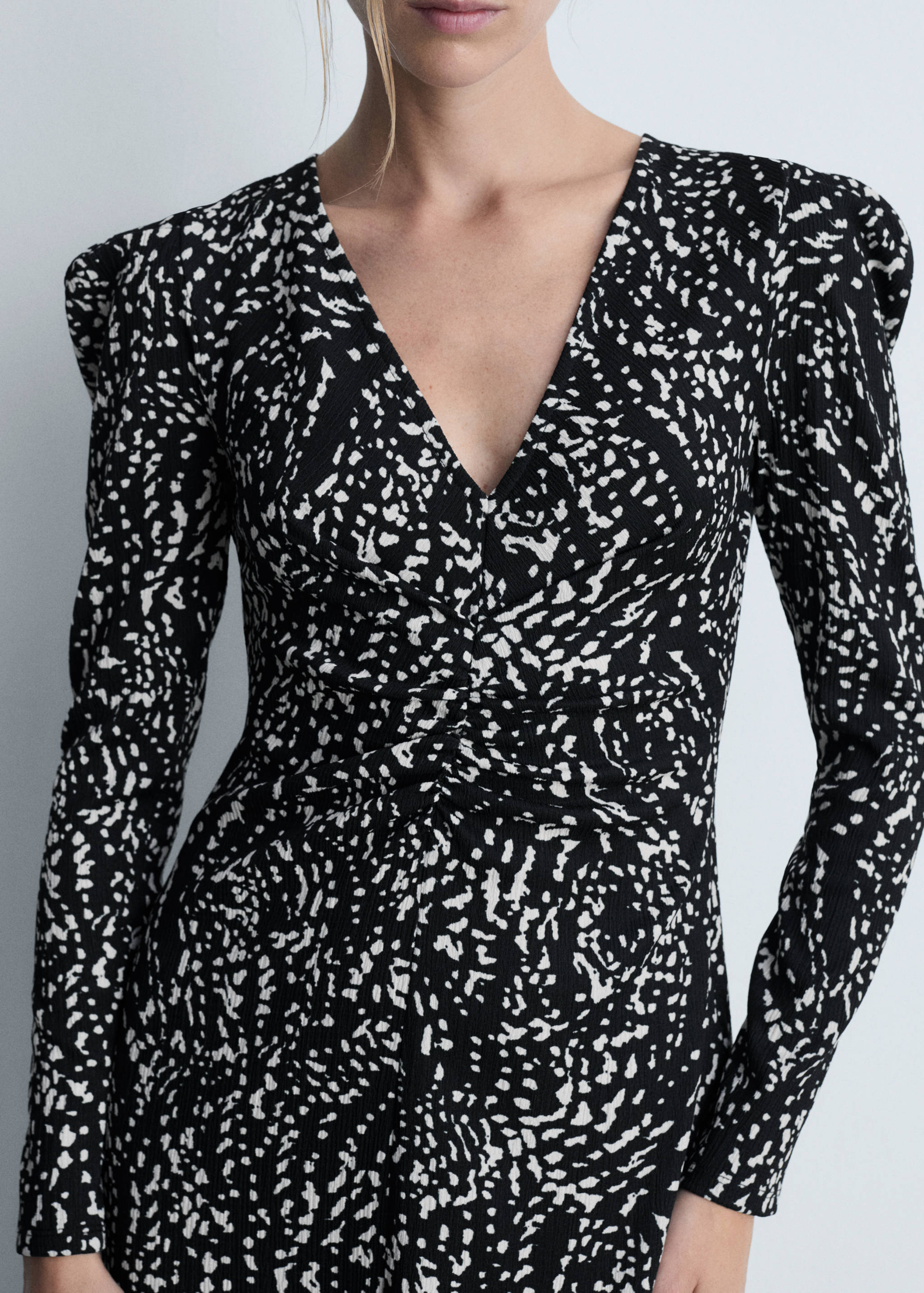 Robe imprimée manches bouffantes - Détail de l'article 6