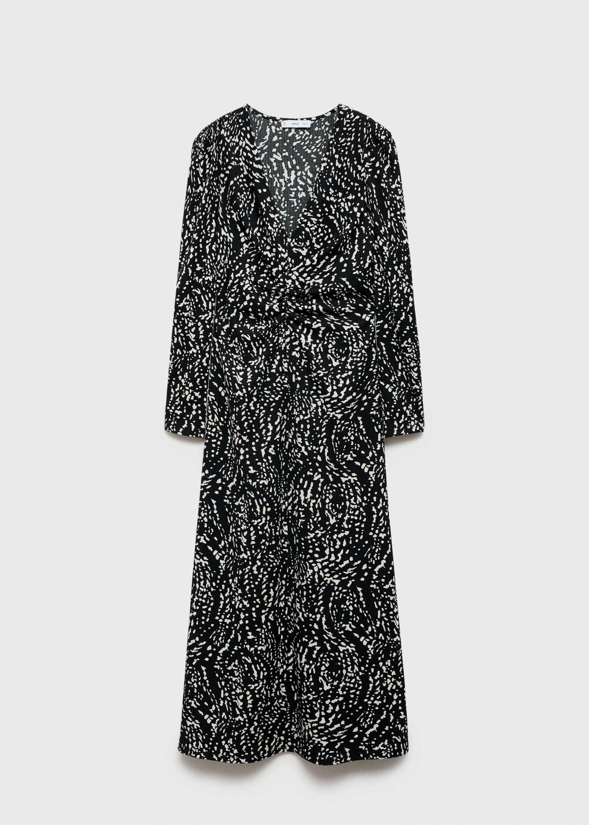 Robe imprimée manches bouffantes - Article sans modèle