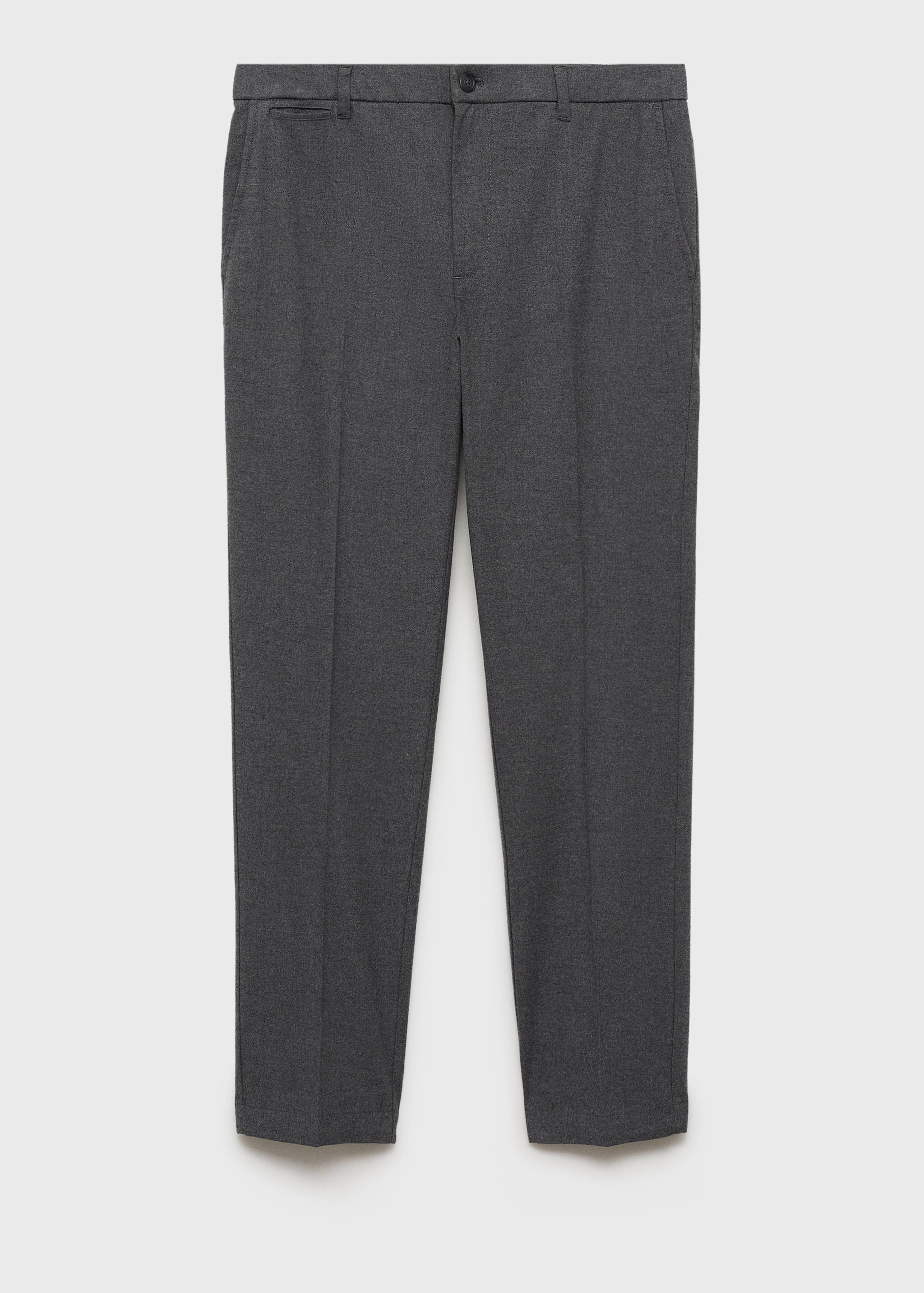 Slim-fit cotton trousers - Article without model