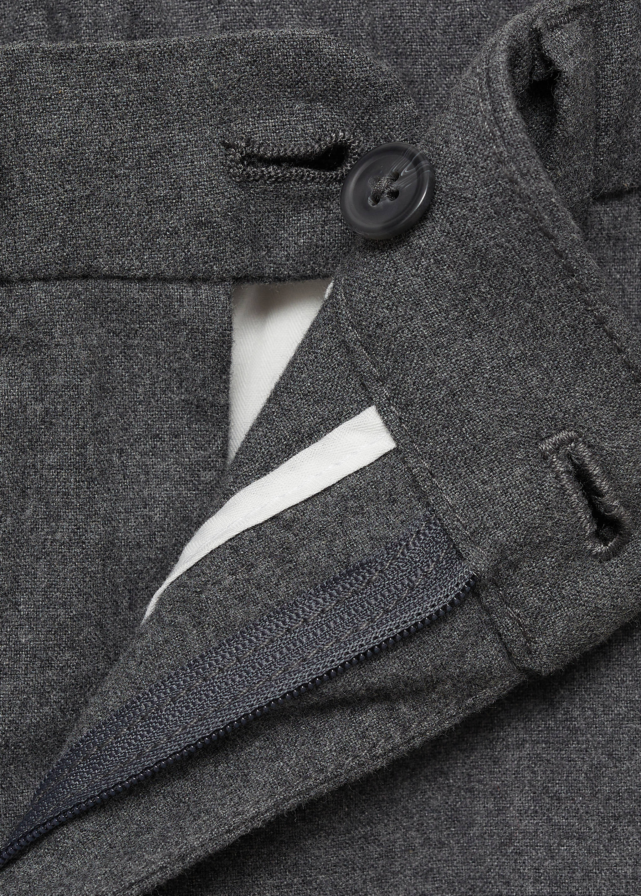 Slim-fit cotton trousers - Details of the article 8