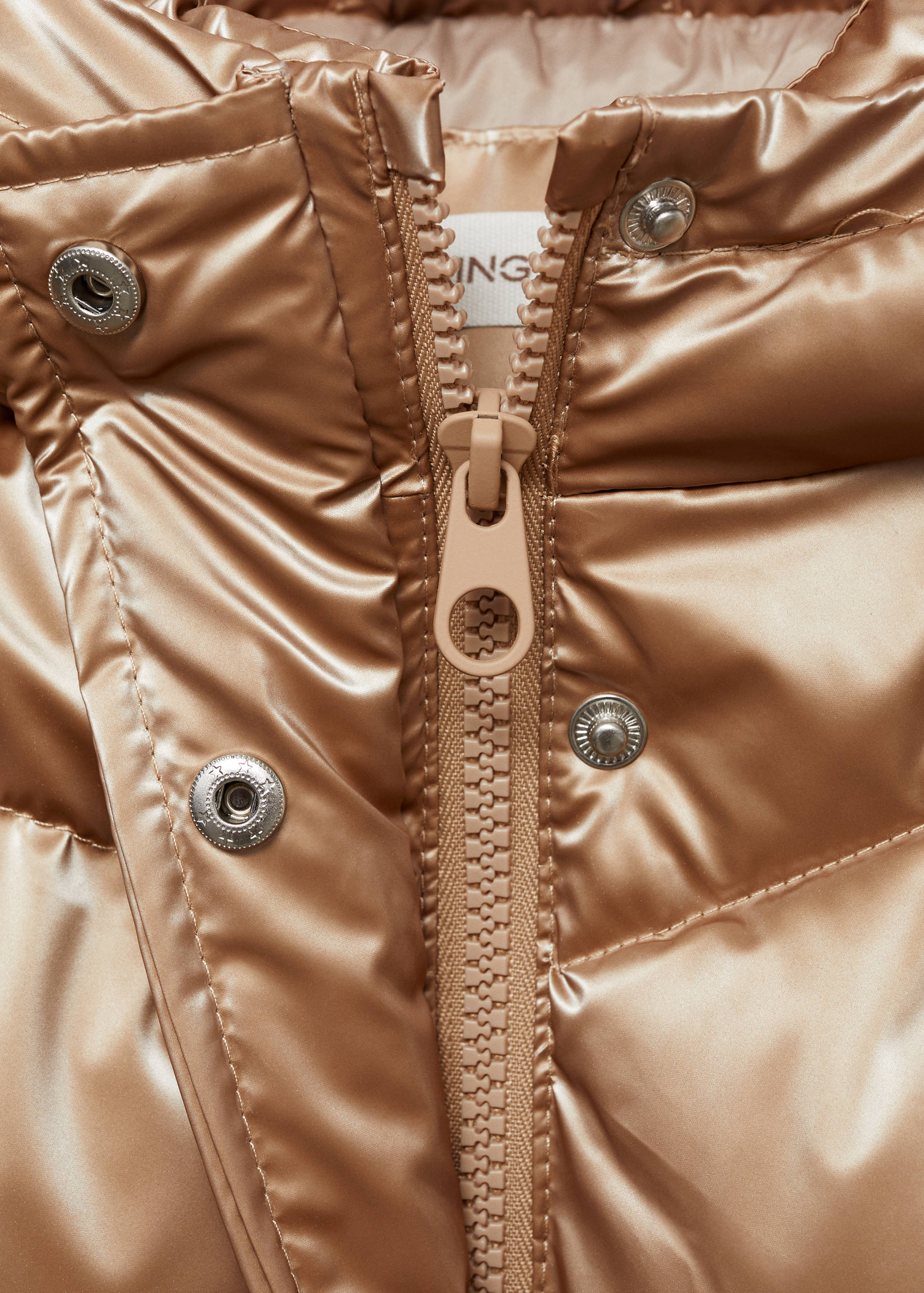 Metallic puffer jacket - Details of the article 8