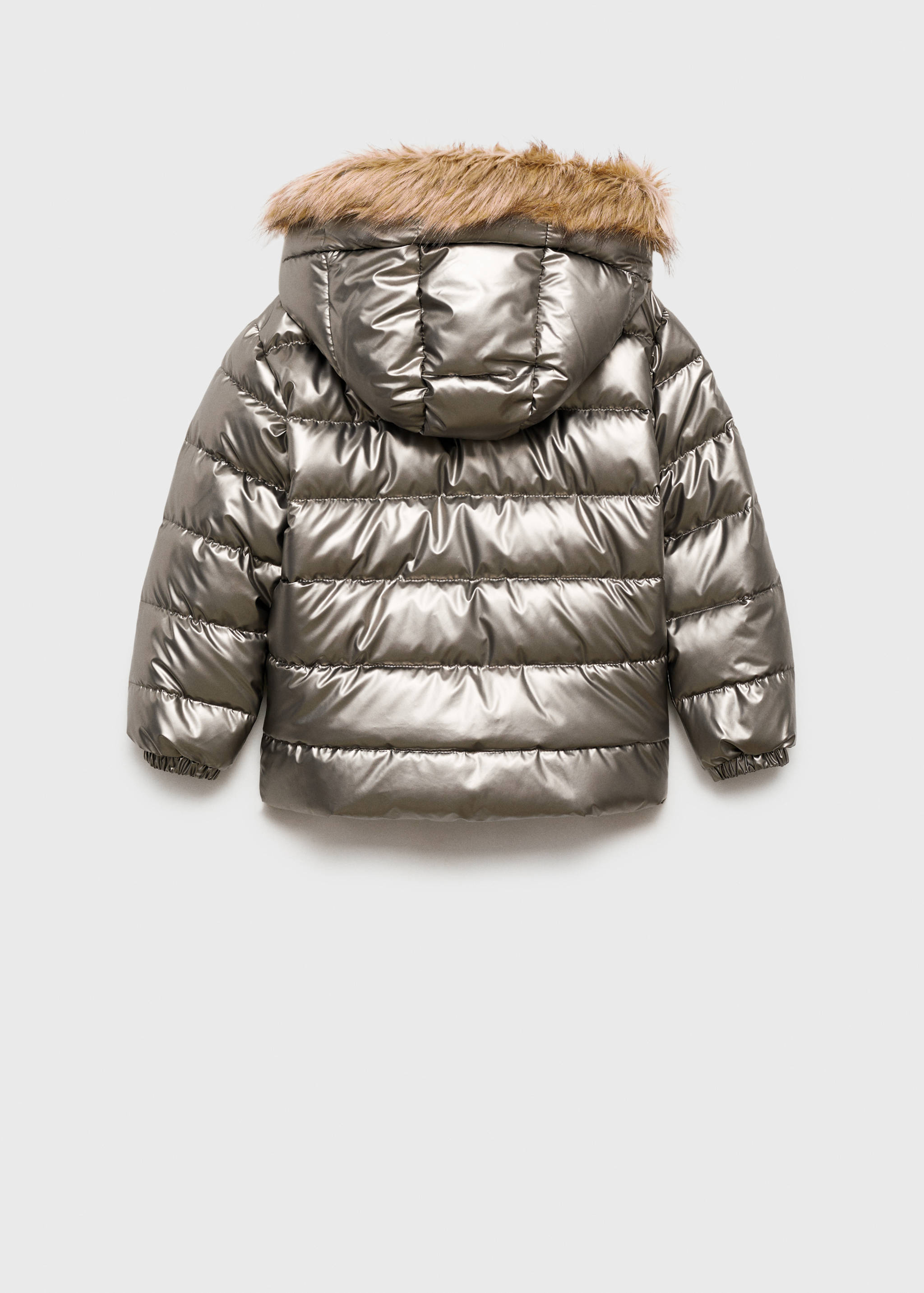 Metallic puffer jacket - Reverse of the article