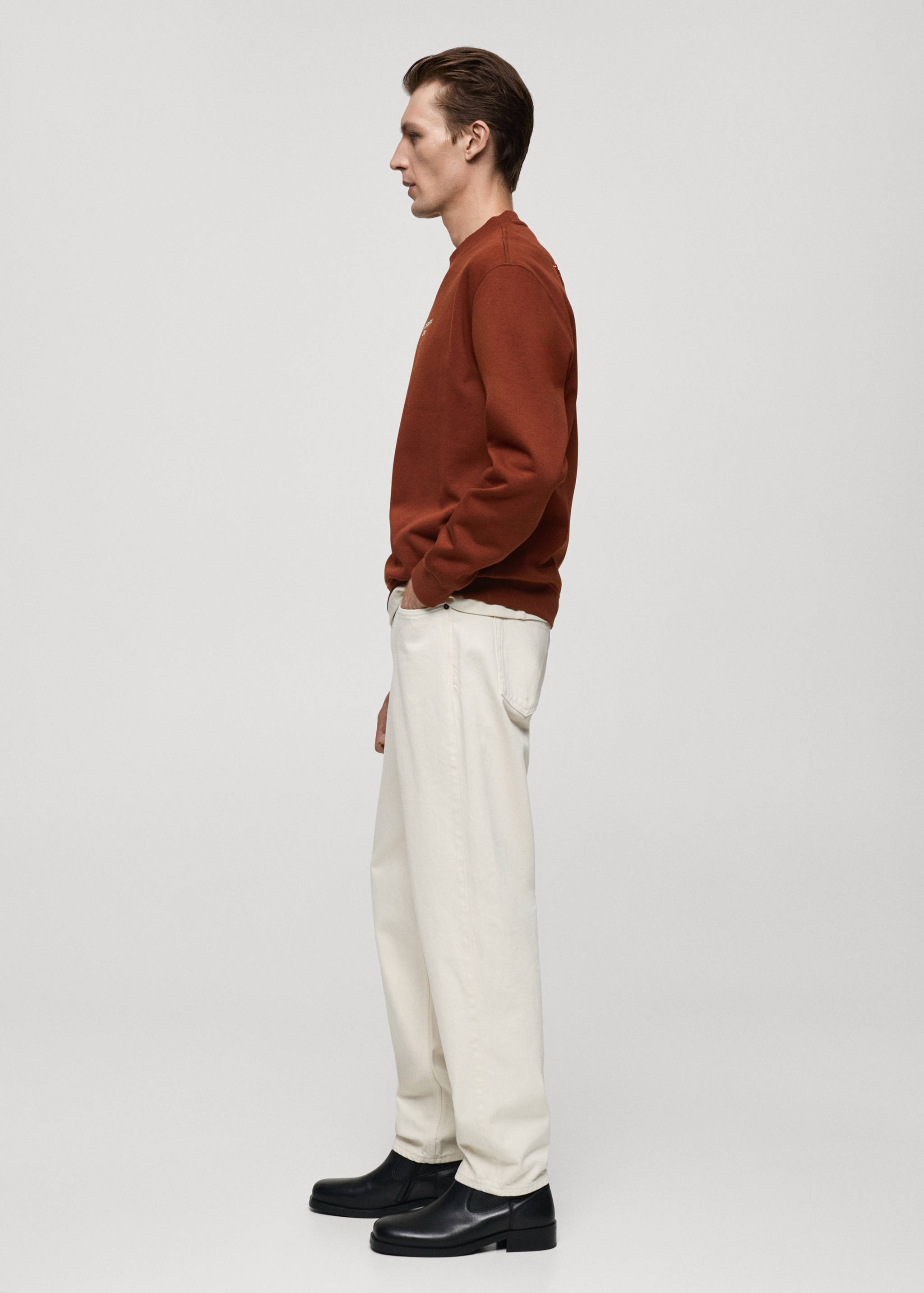 Sweat-shirt imprimé texte relaxed-fit - Détail de l'article 2