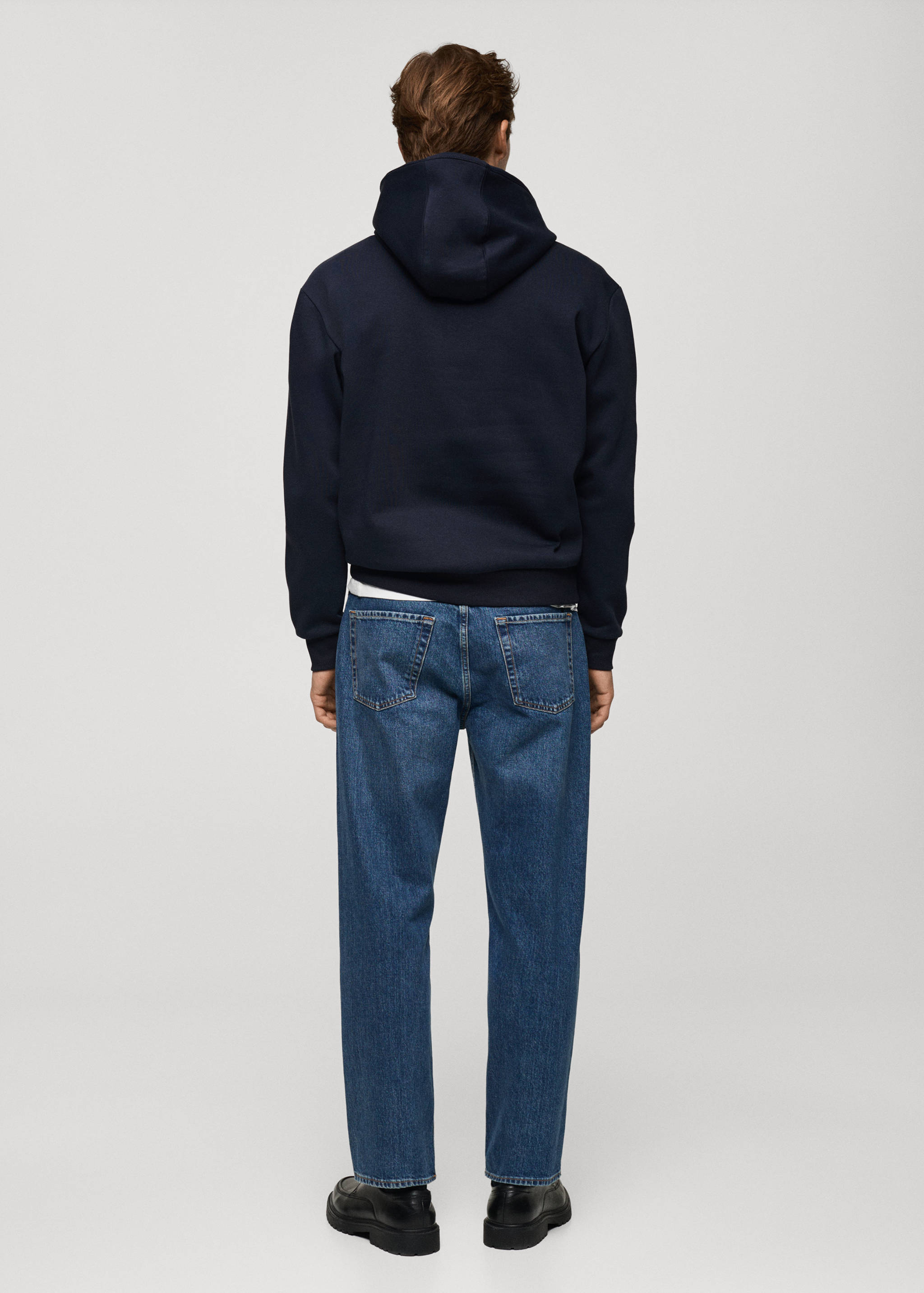 Combined printed cotton sweatshirt - Reverse of the article