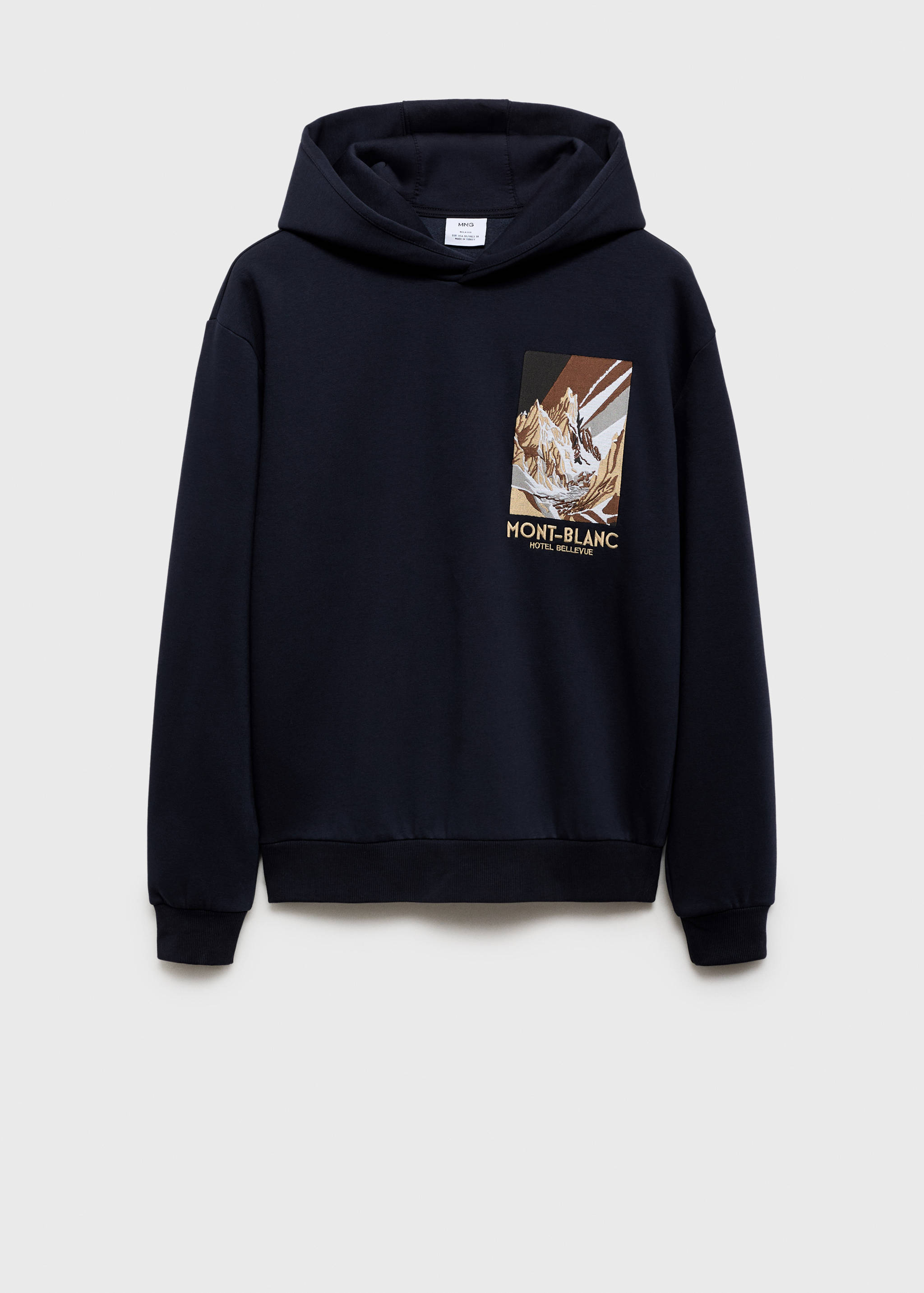 Sweat-shirt coton imprimé combiné - Article sans modèle