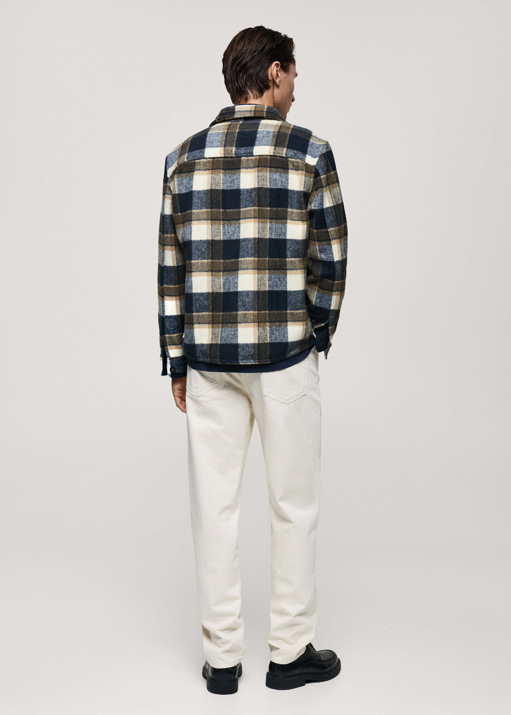 Check flannel overshirt - Reverse of the article