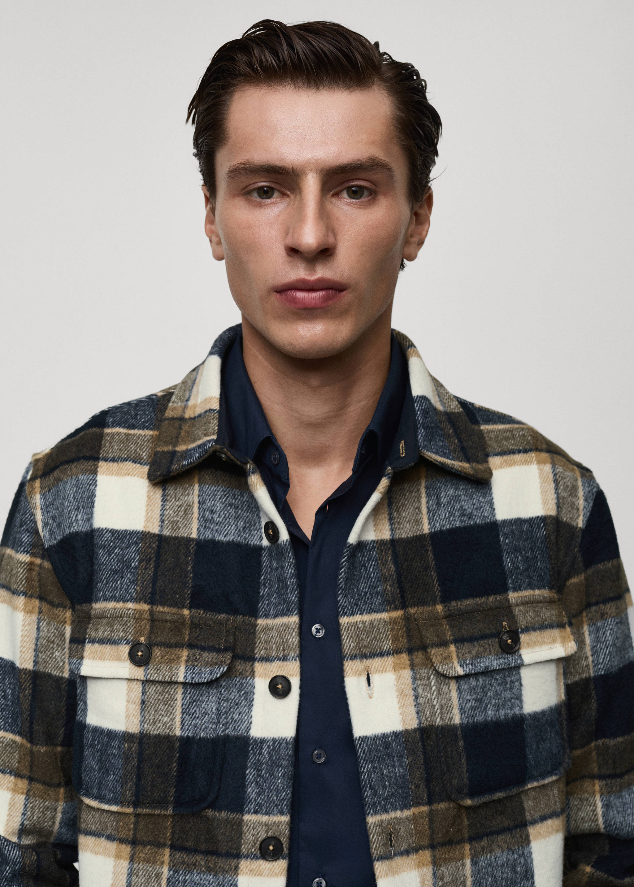 Check flannel overshirt - Details of the article 1
