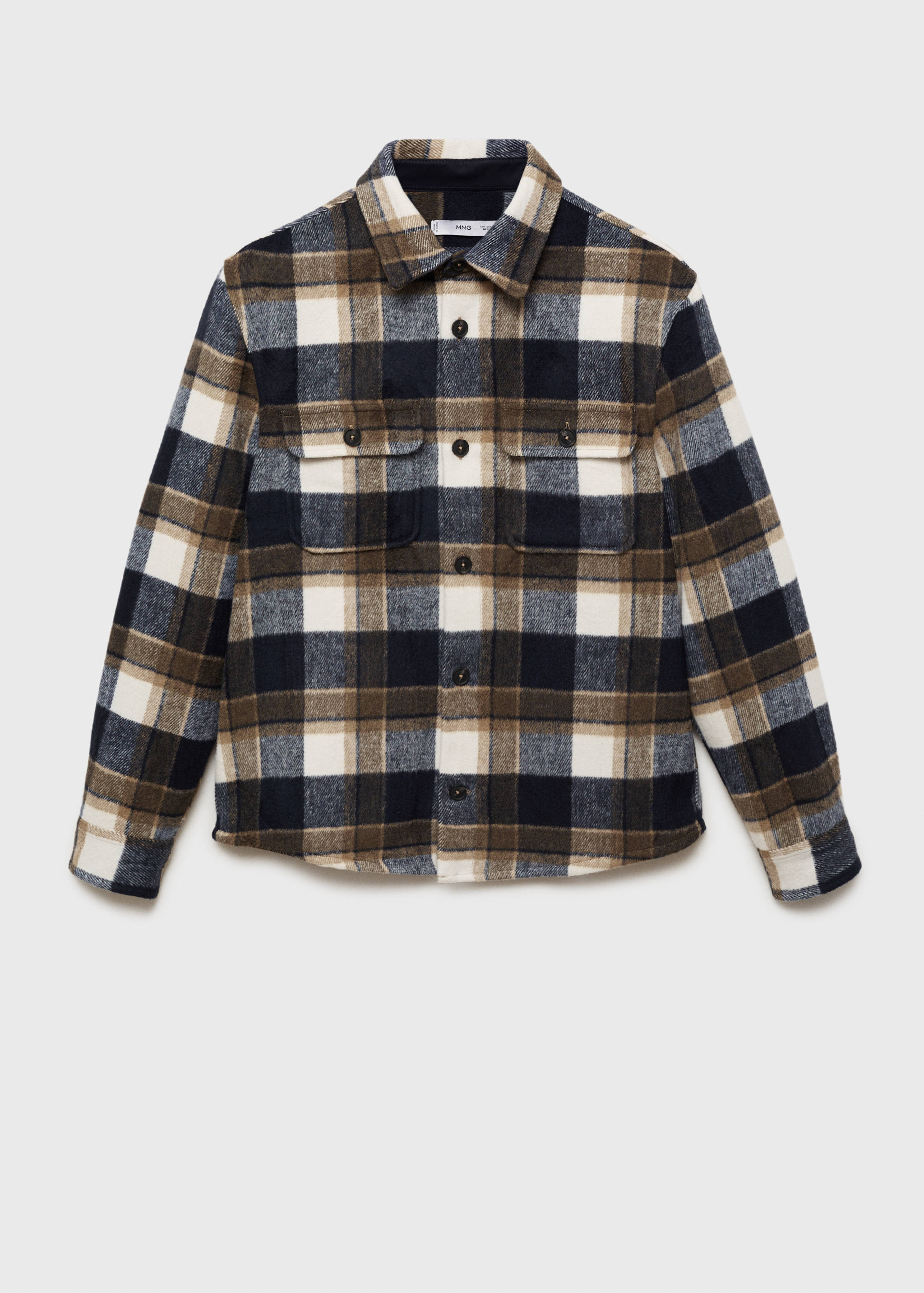 Check flannel overshirt - Article without model