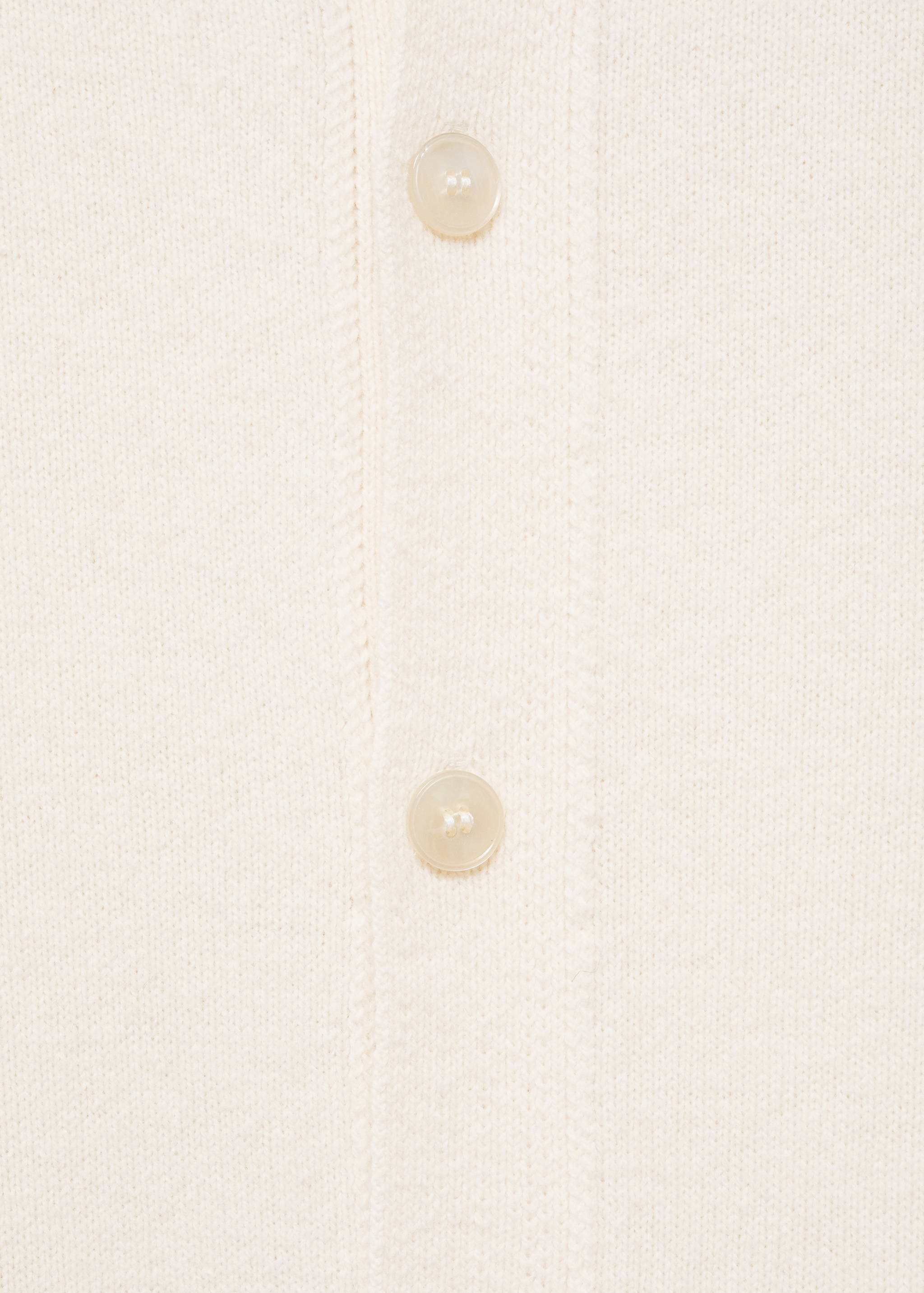 Rib-knit wool cardigan - Details of the article 0