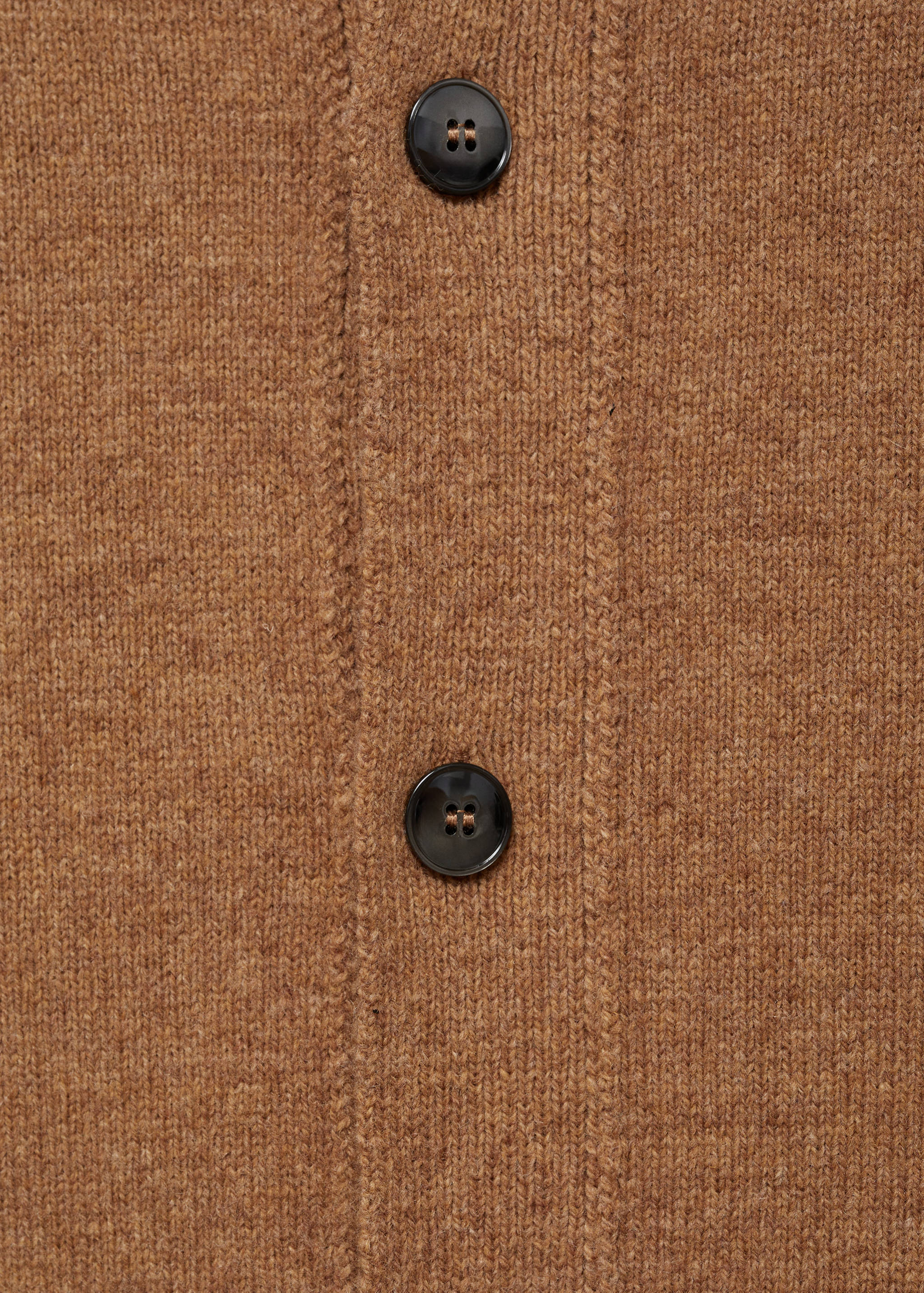 Rib-knit wool cardigan - Details of the article 0