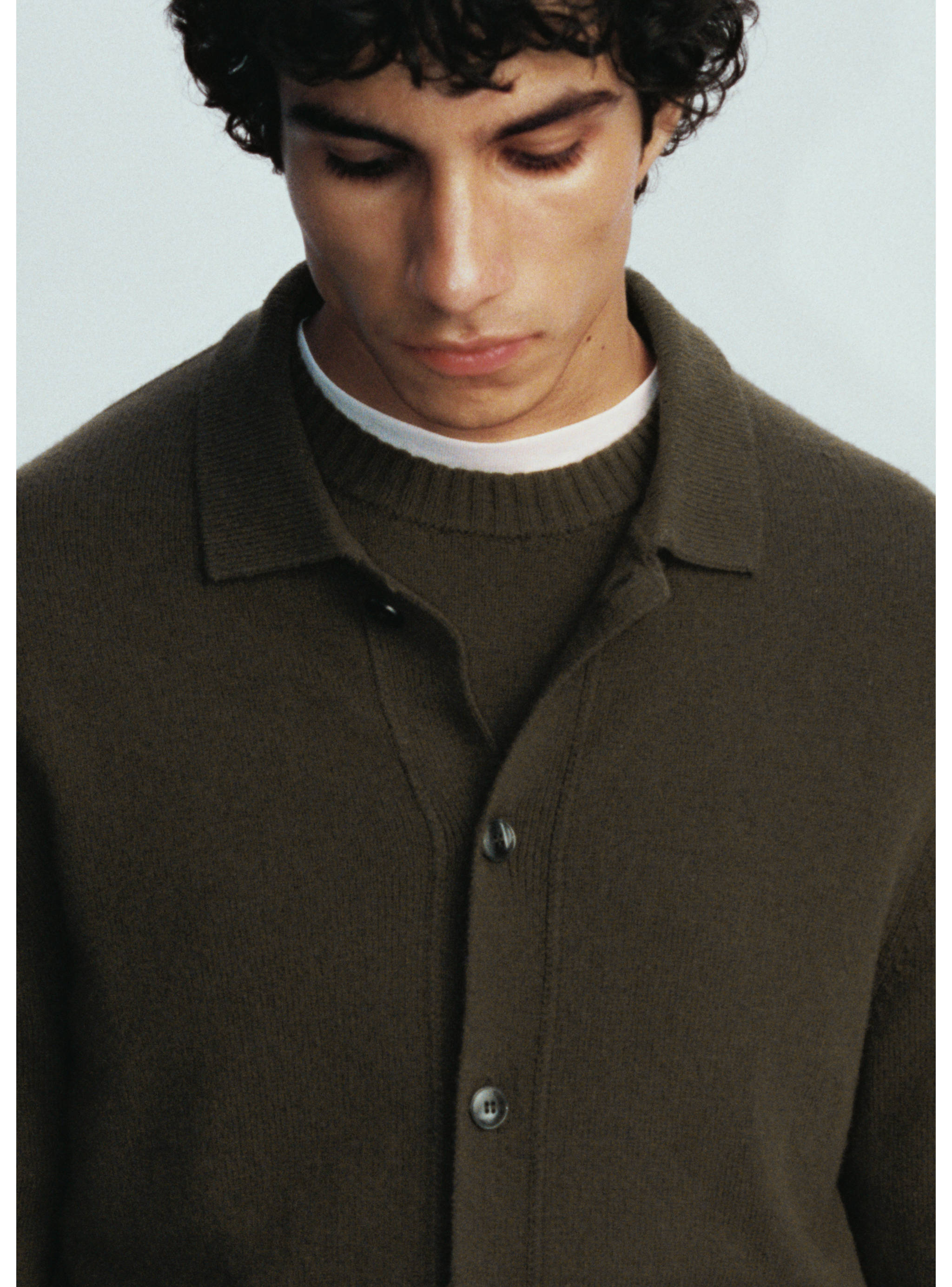 Rib-knit wool cardigan - Details of the article 3