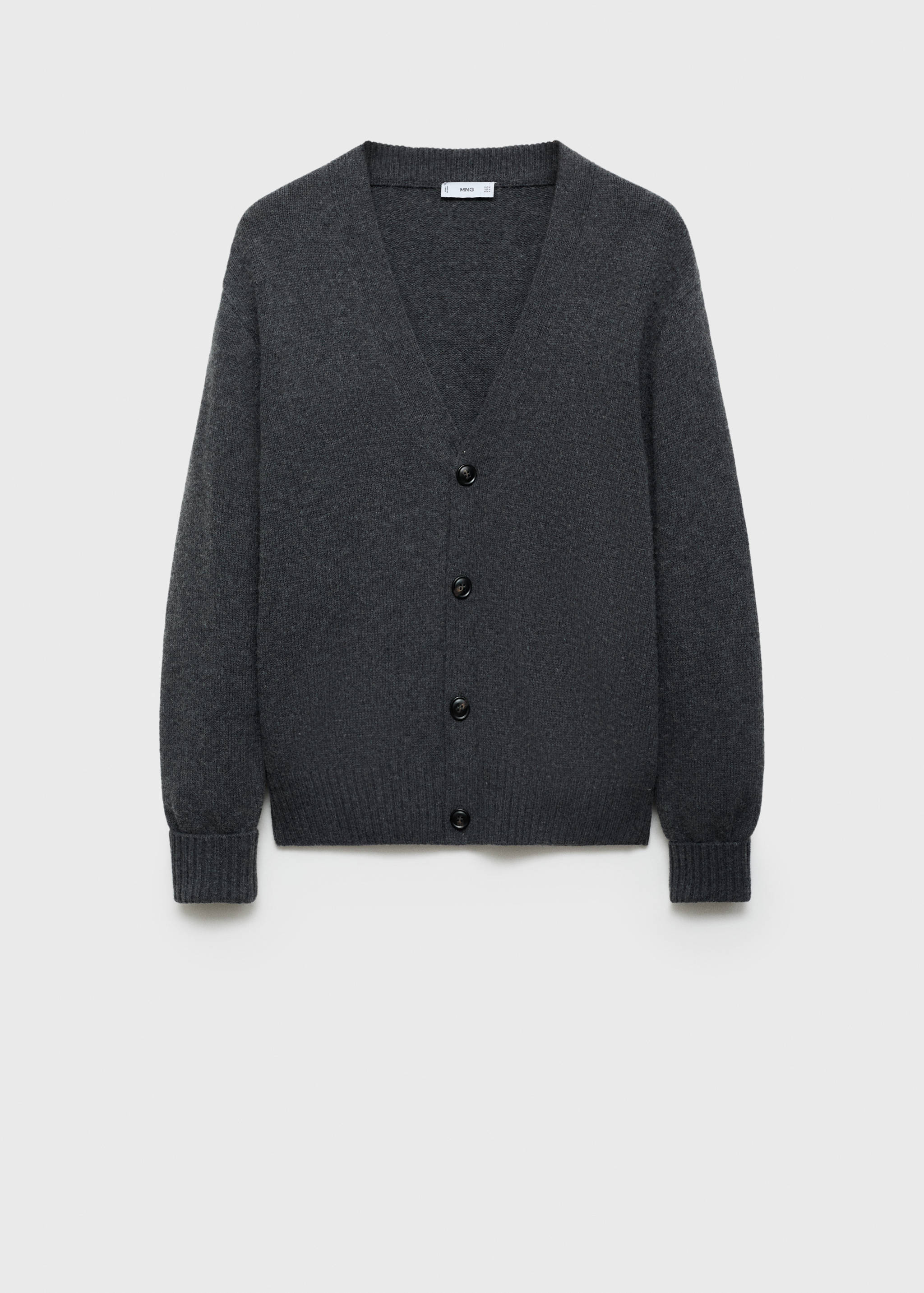 Medium-knit wool cardigan - Article without model