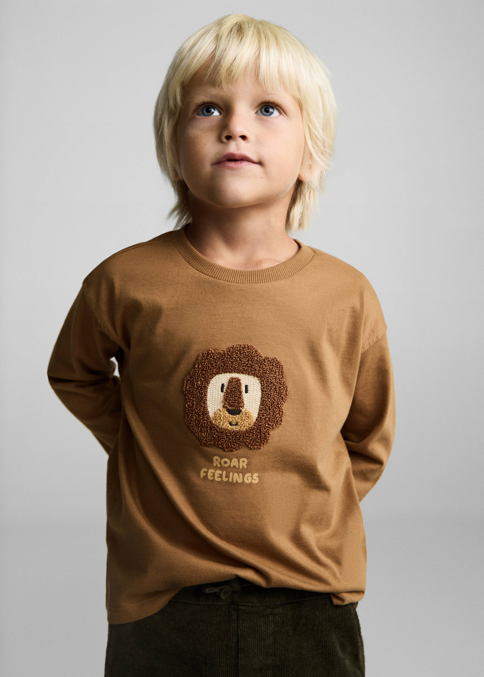 Camiseta estampada león - Plano medio