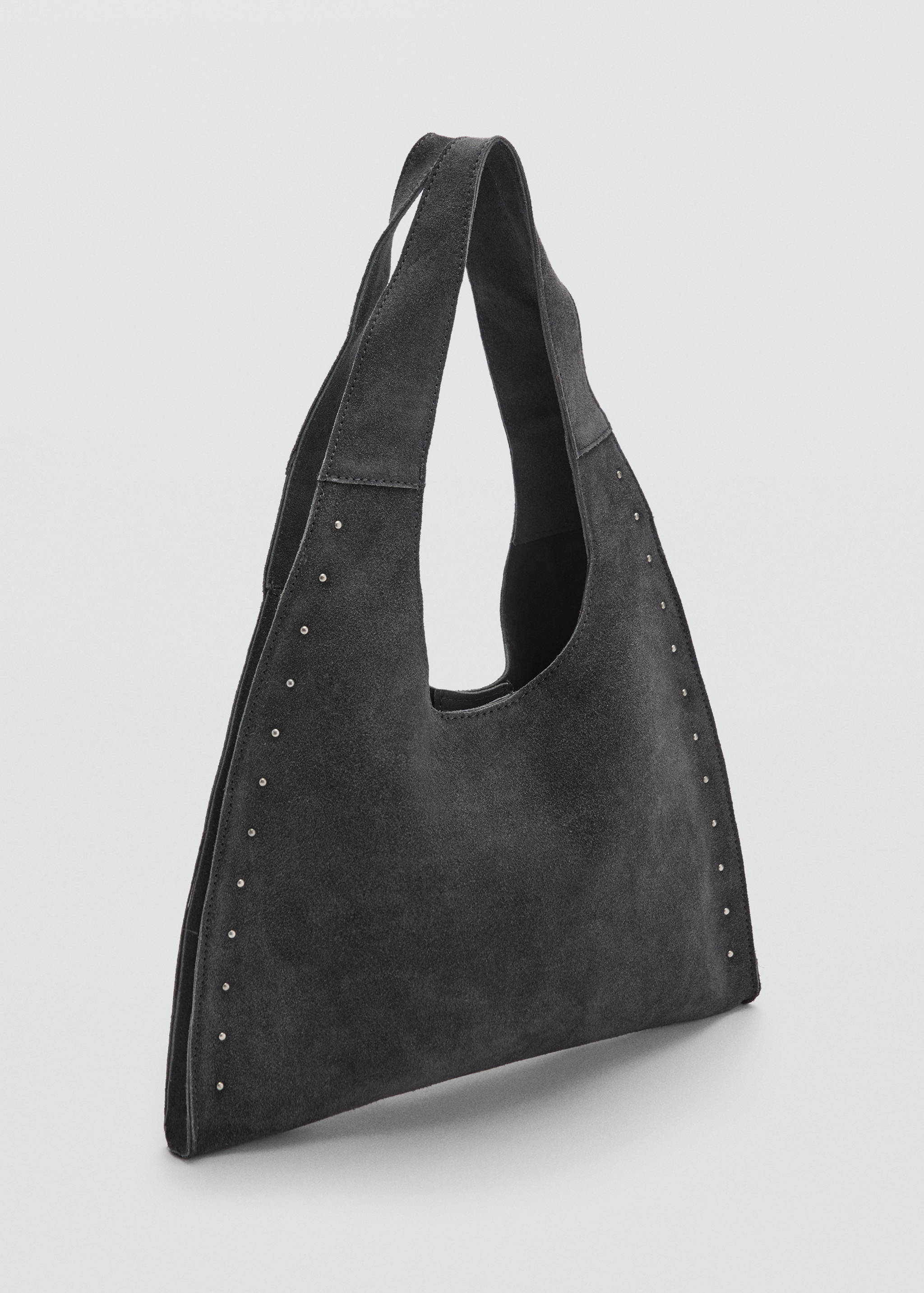 Stud leather bag - Medium plane