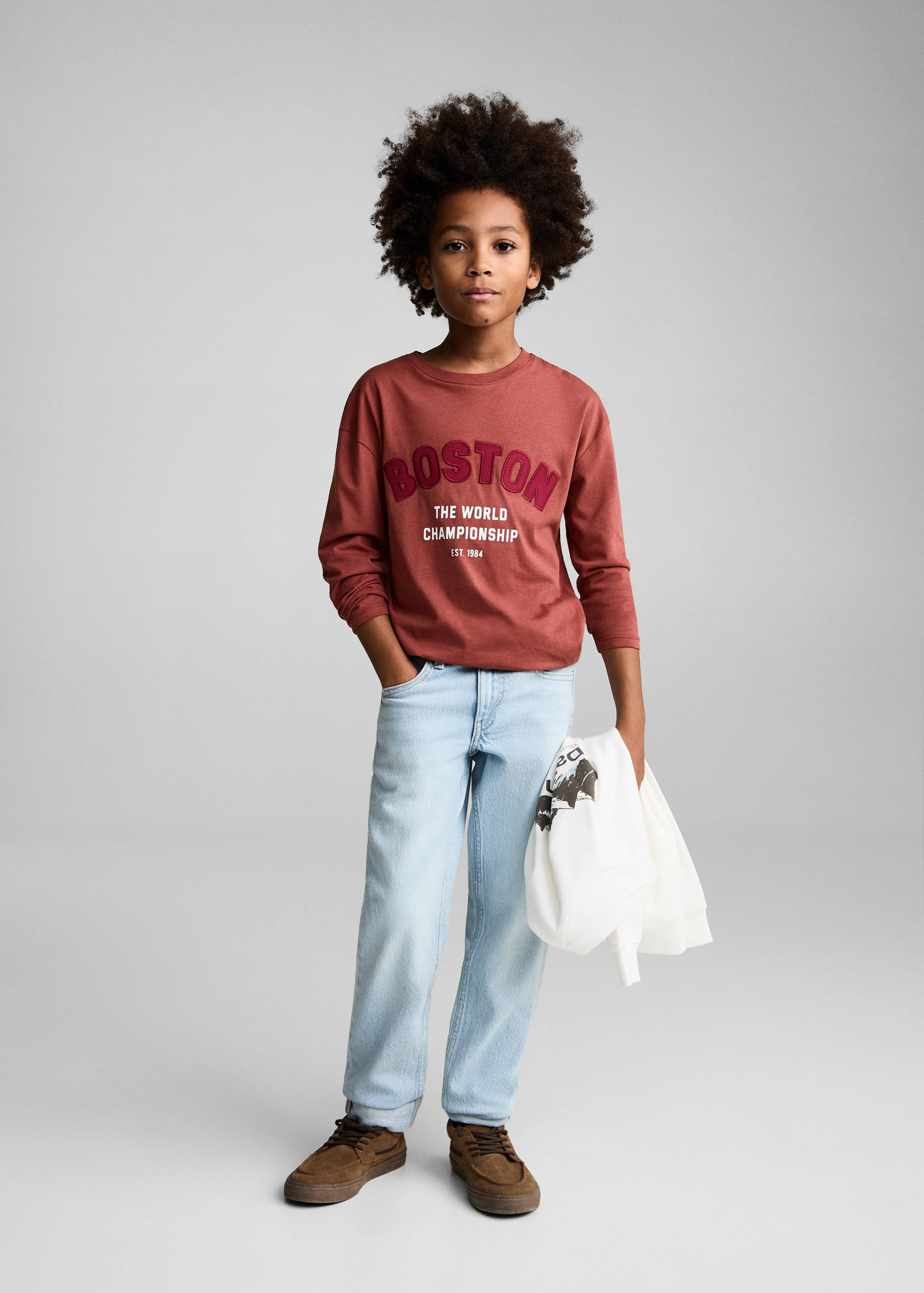 Printed detail T-shirt - General plane