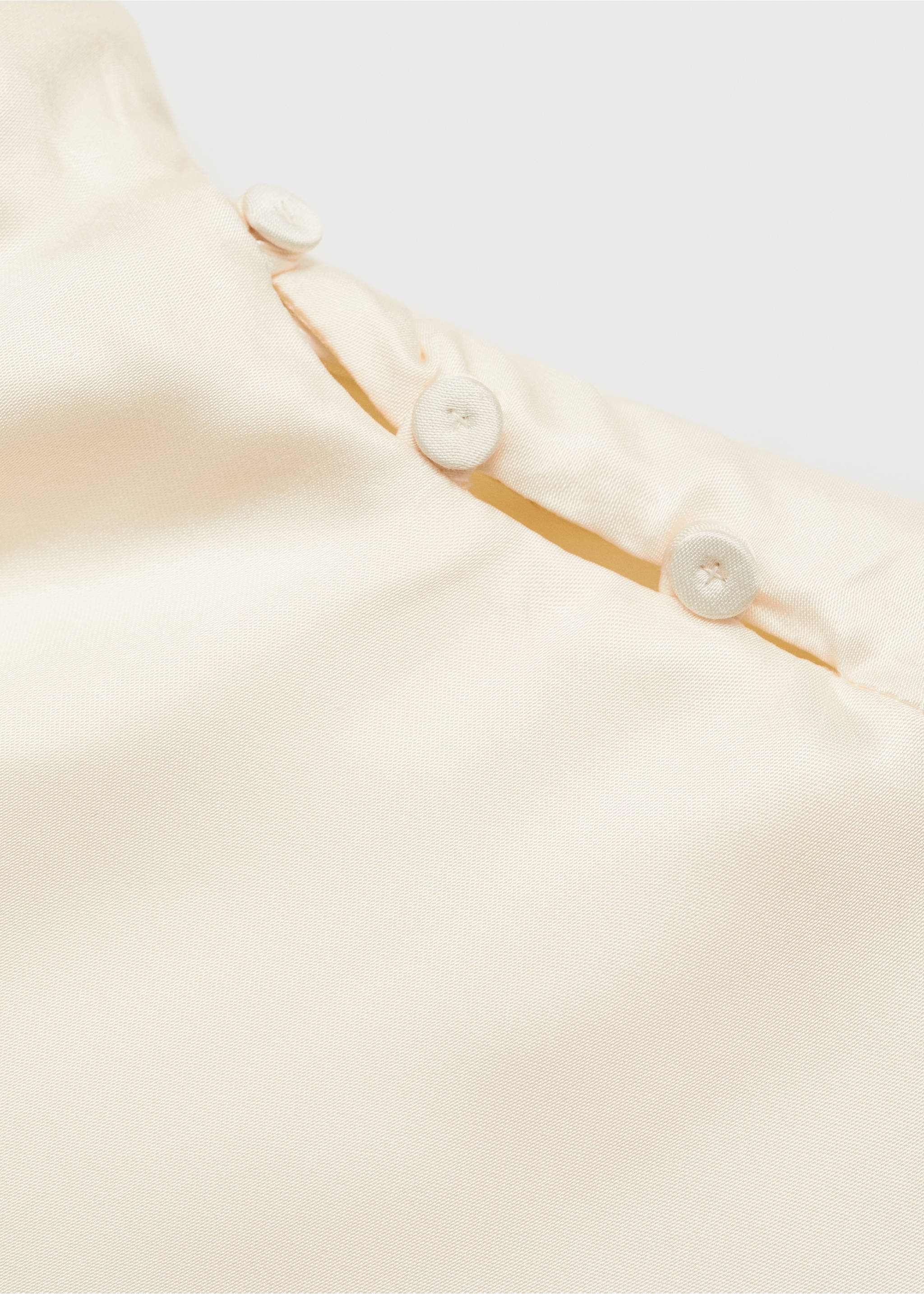Asymmetric satin blouse - Details of the article 8, Off White. Ref: 77047936-00.