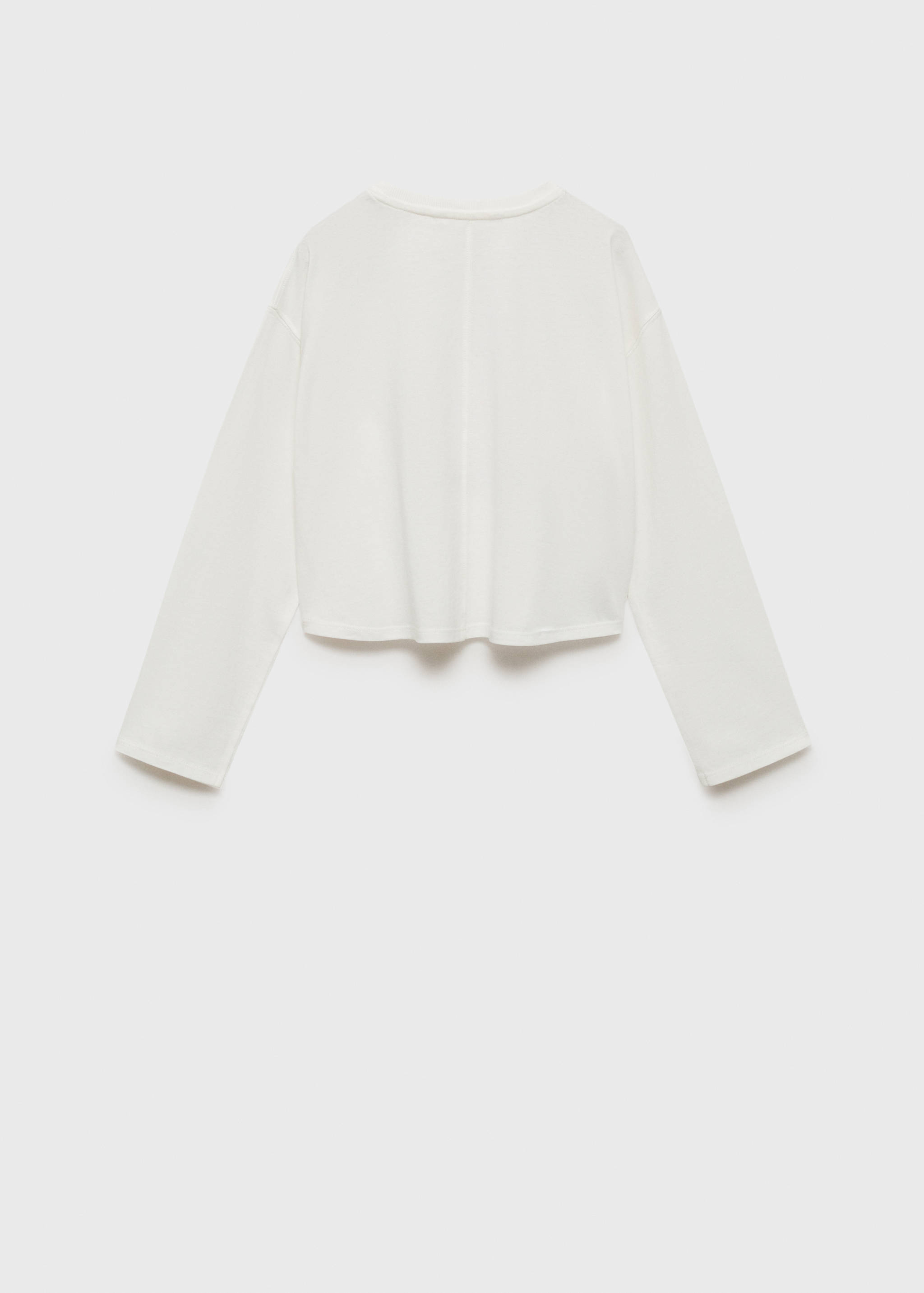 Printed cotton-blend T-shirt - Reverse of the article