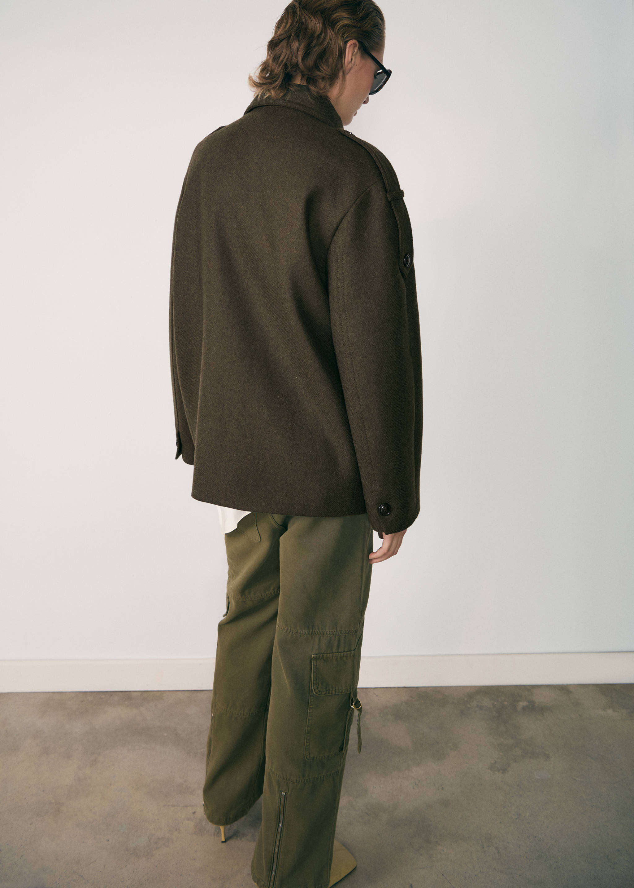 Abrigo lana doble botonadura - Reverso del artículo