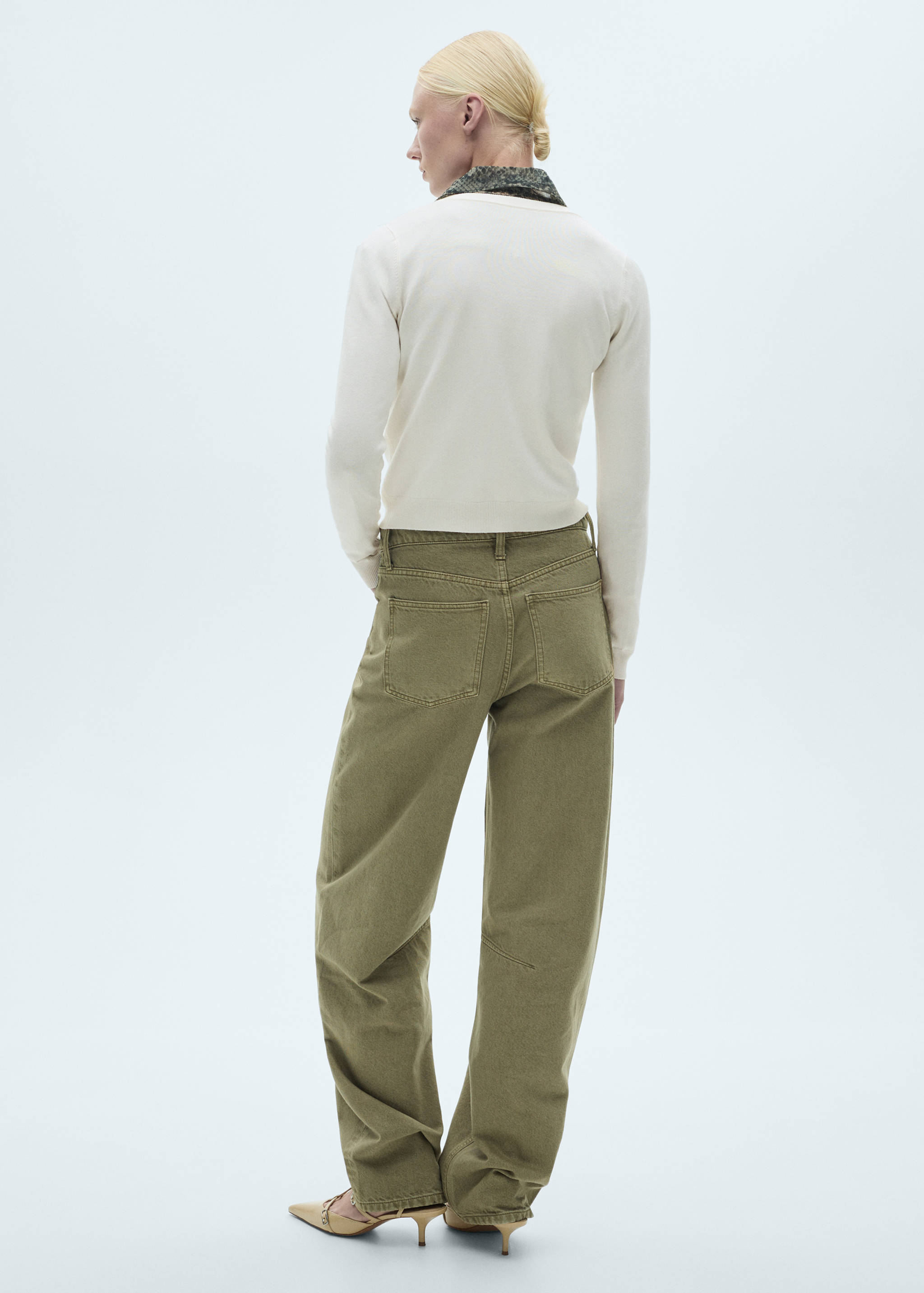 Fine-knit cardigan - Reverse of the article