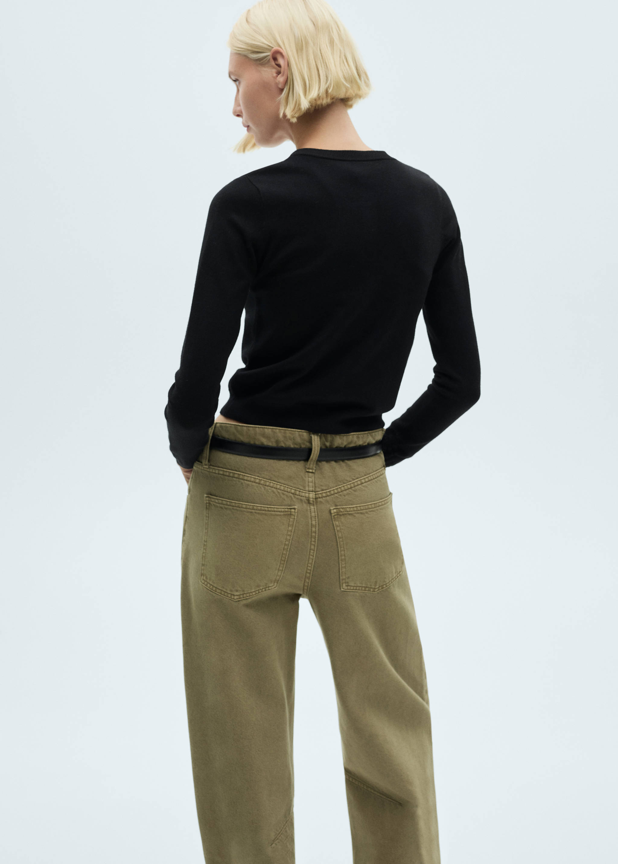 Fine-knit cardigan - Reverse of the article