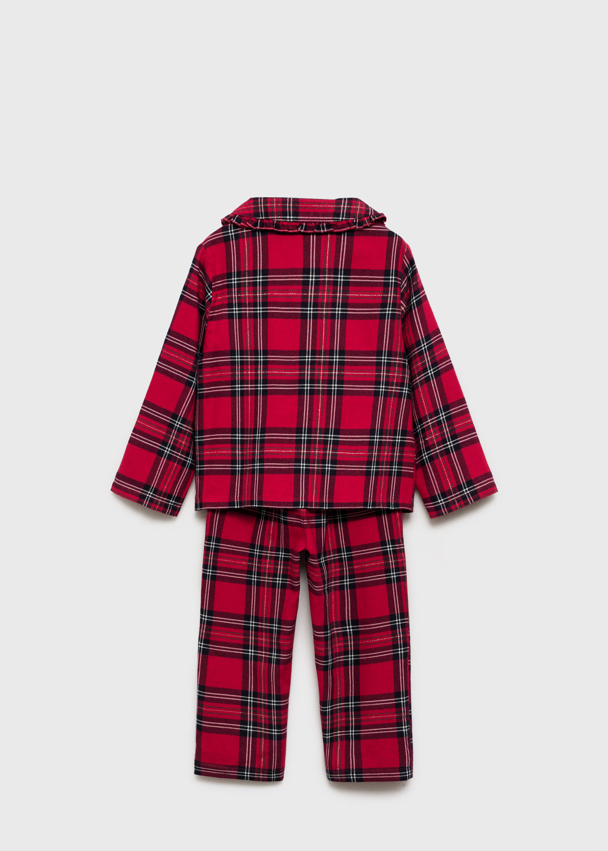 Checked cotton pyjamas - Reverse of the article
