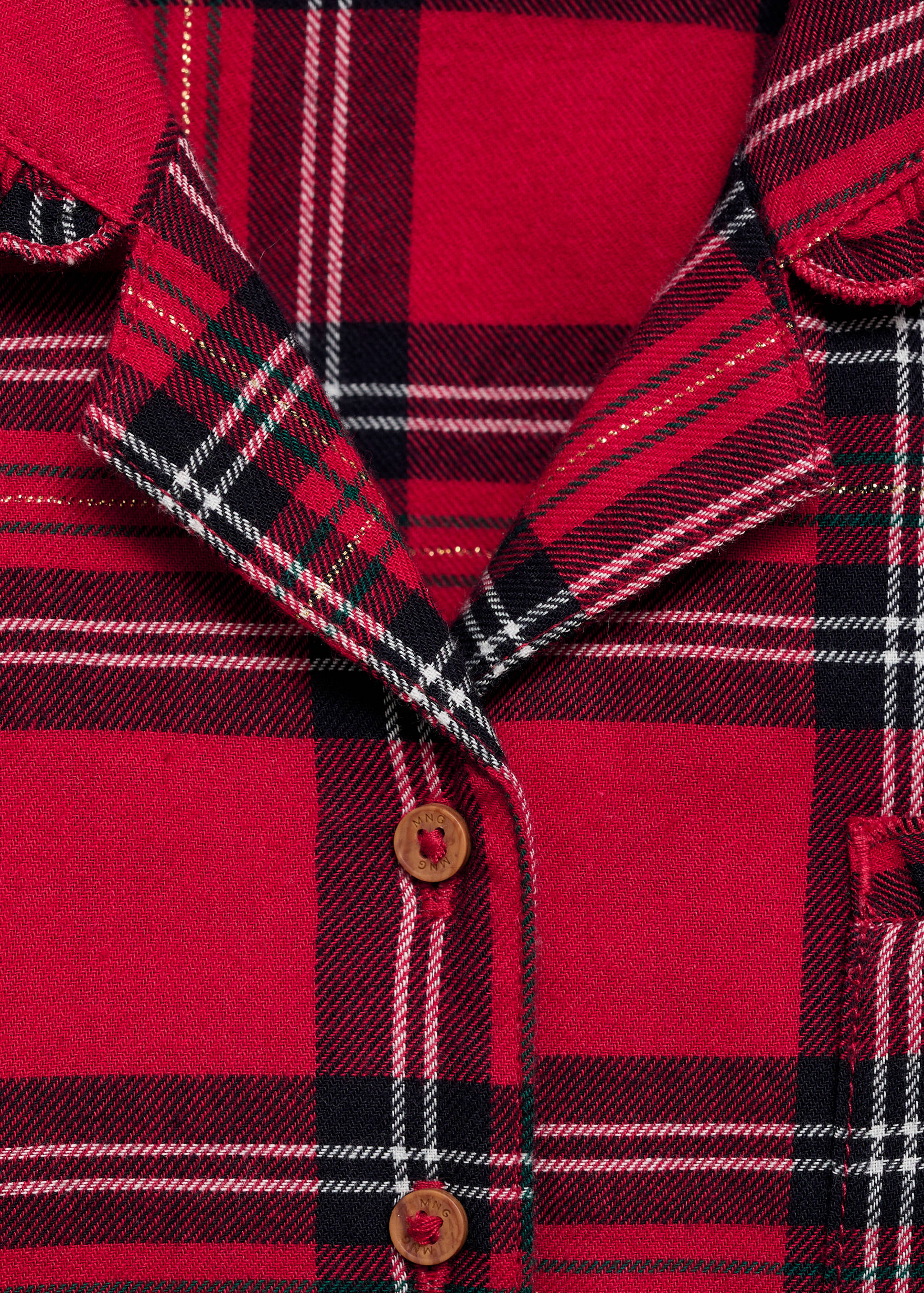 Checked cotton pyjamas - Details of the article 8