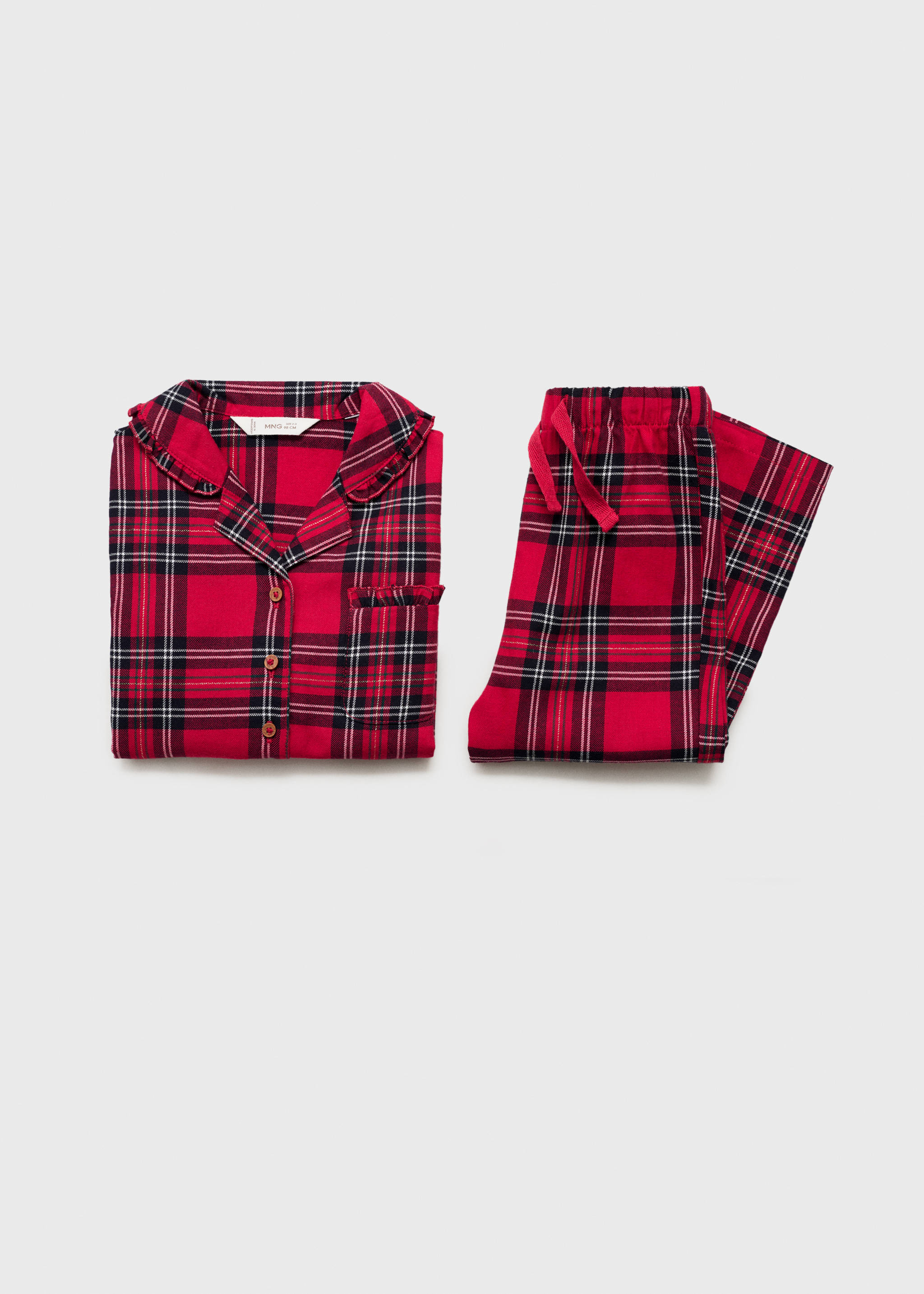 Checked cotton pyjamas - Details of the article 0