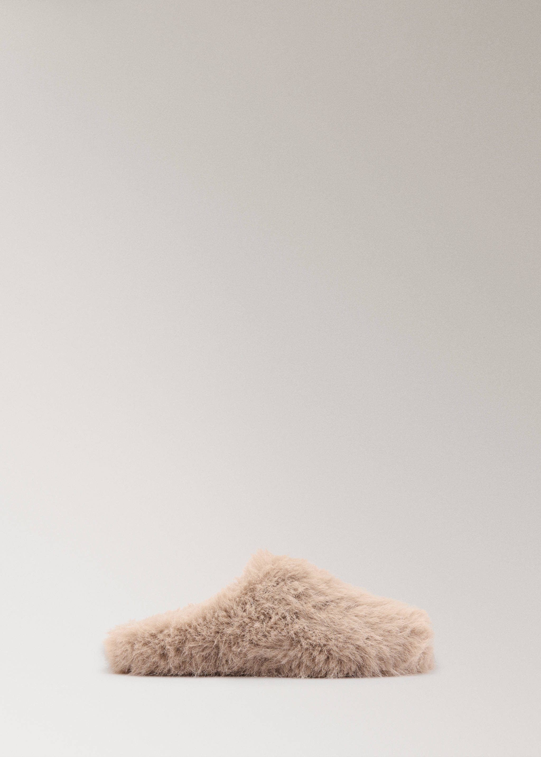 Slippers with faux-fur - Article without model