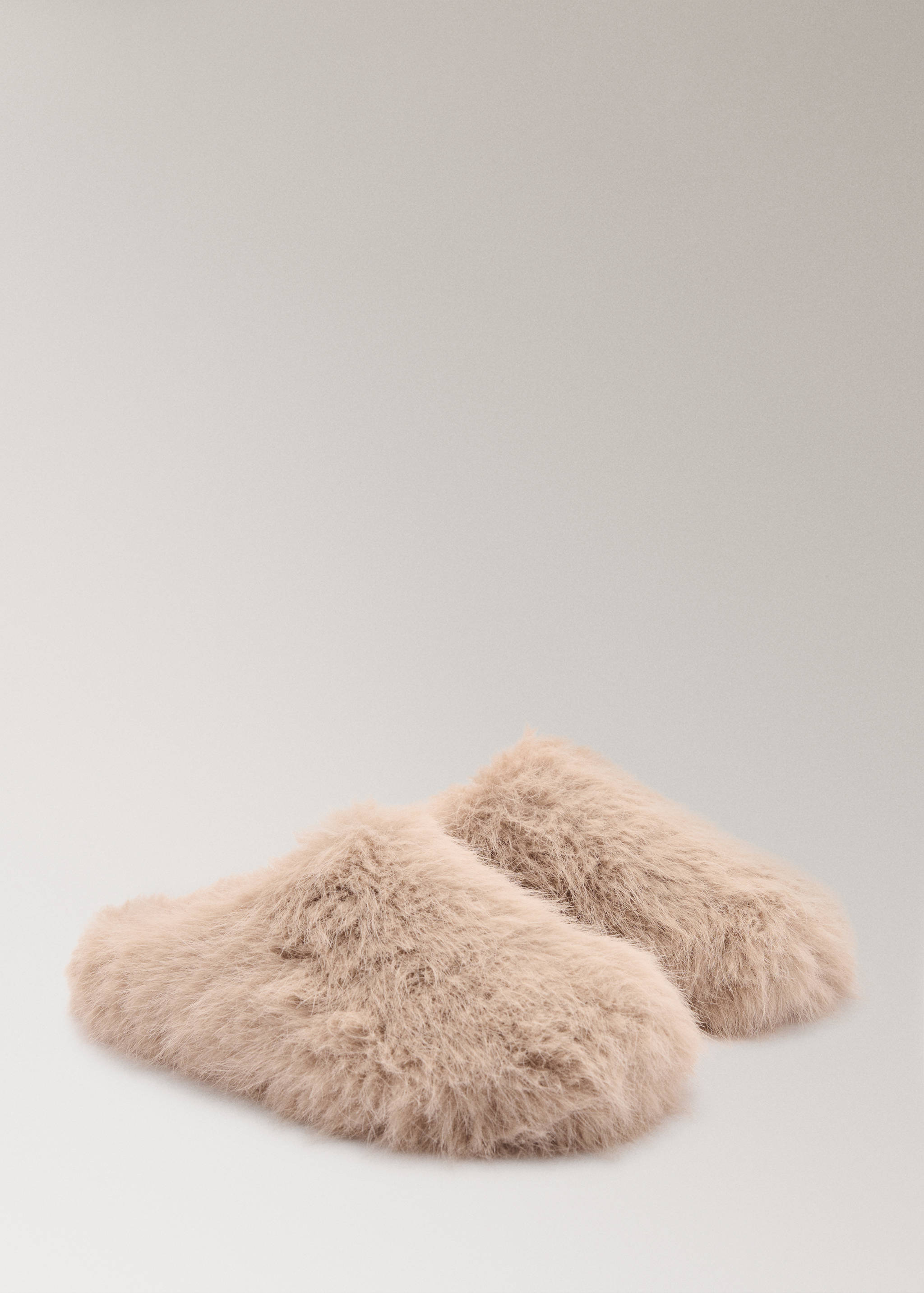 Slippers with faux-fur - Medium plane