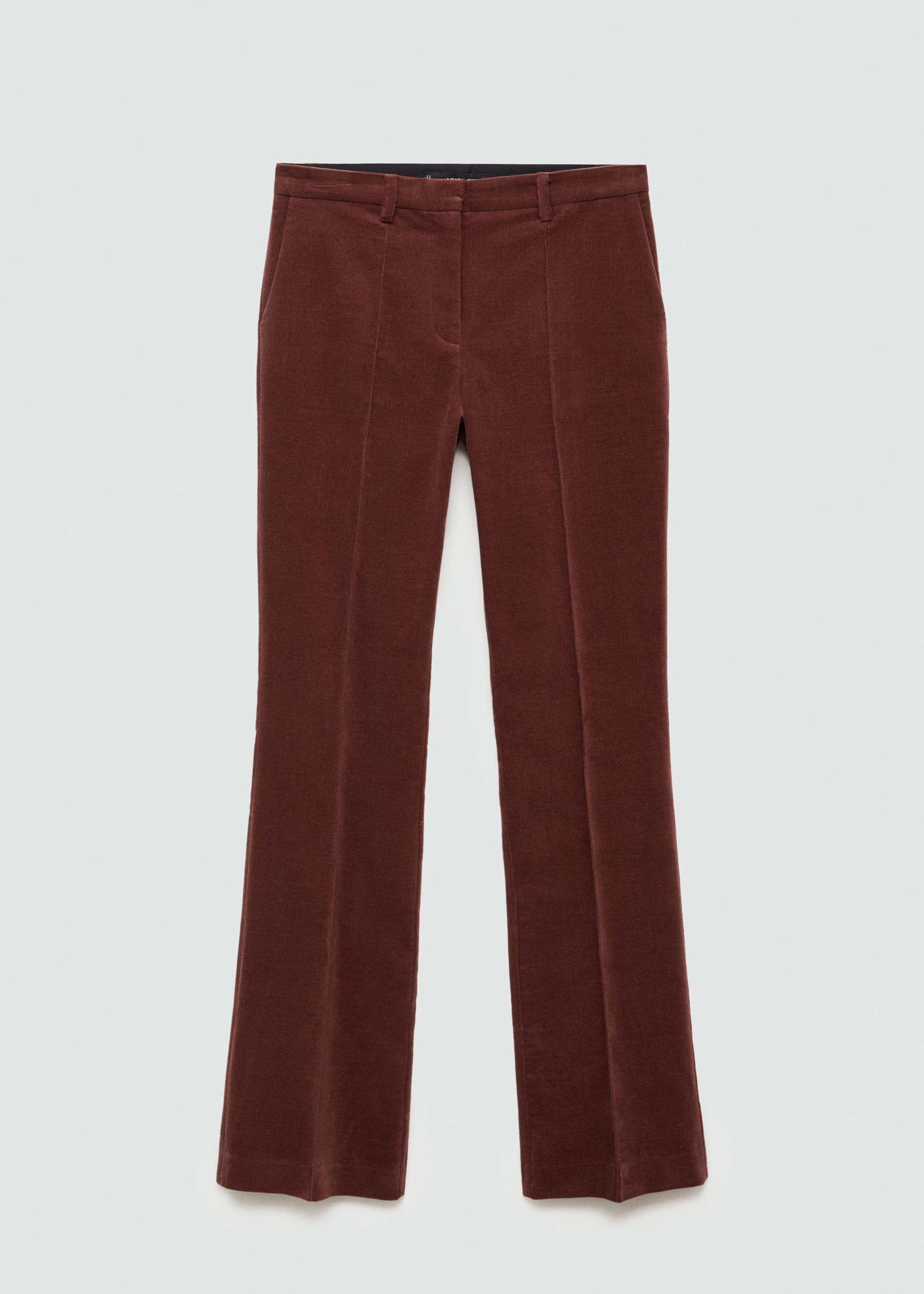 Straight velvet pants - Article without model