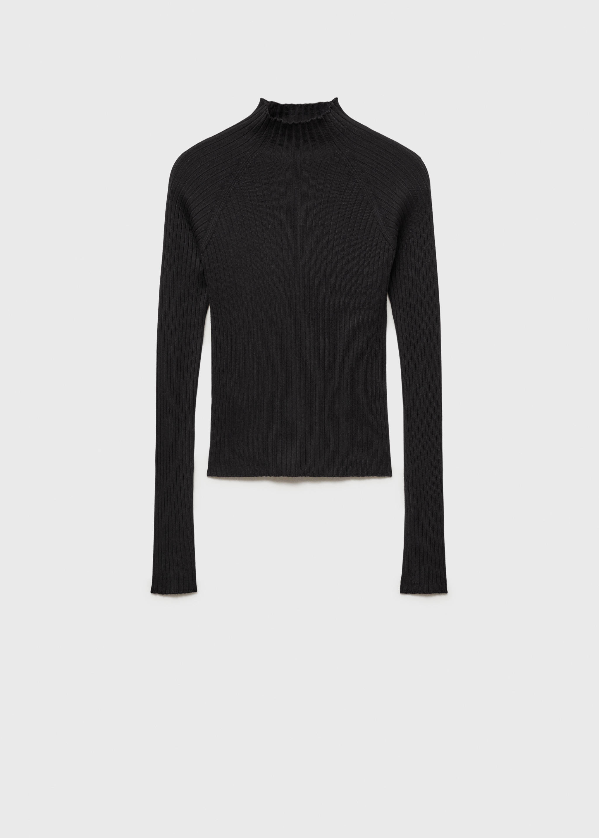 Turtleneck ribbed sweater - Article without model