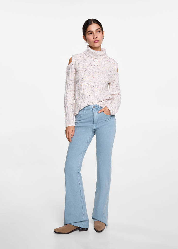 Flared trousers — China Blue
