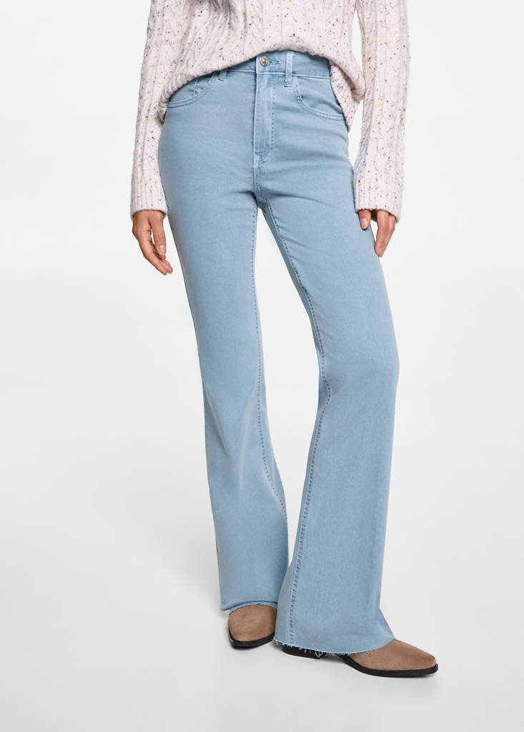 Flared trousers — China Blue