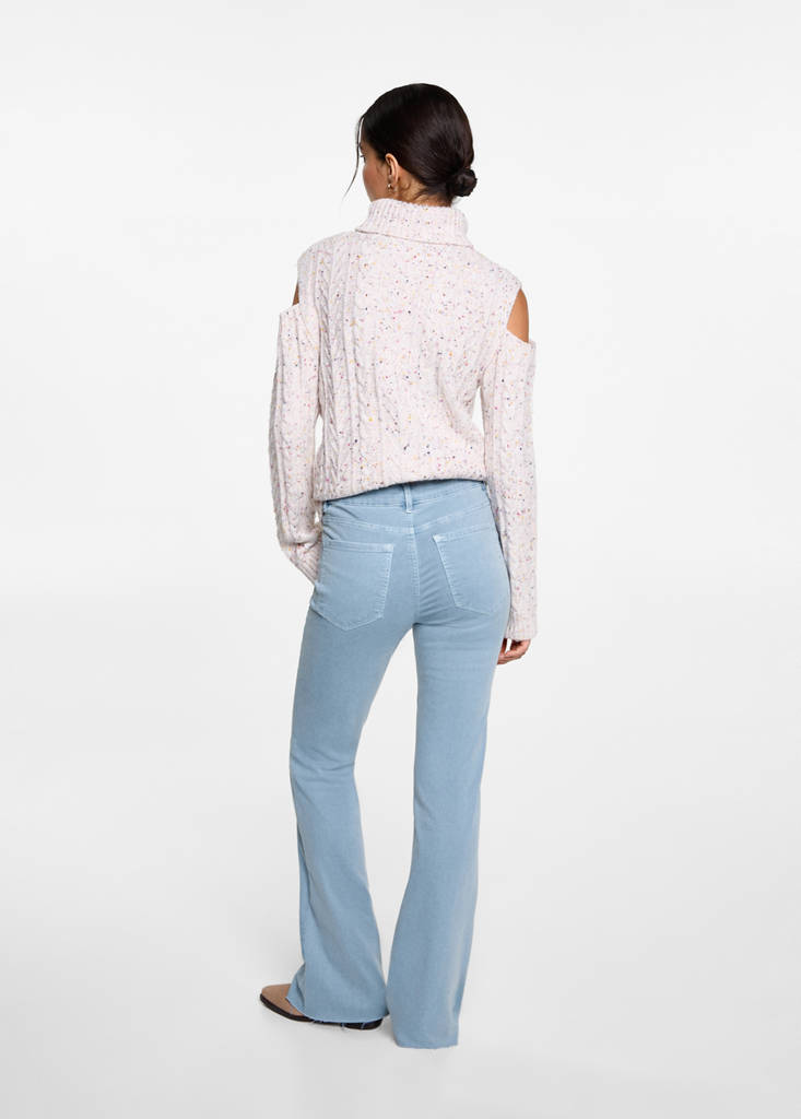 Flared trousers — China Blue