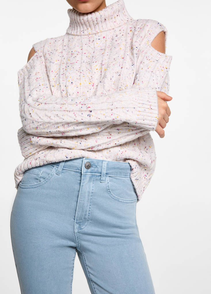 Flared trousers — China Blue