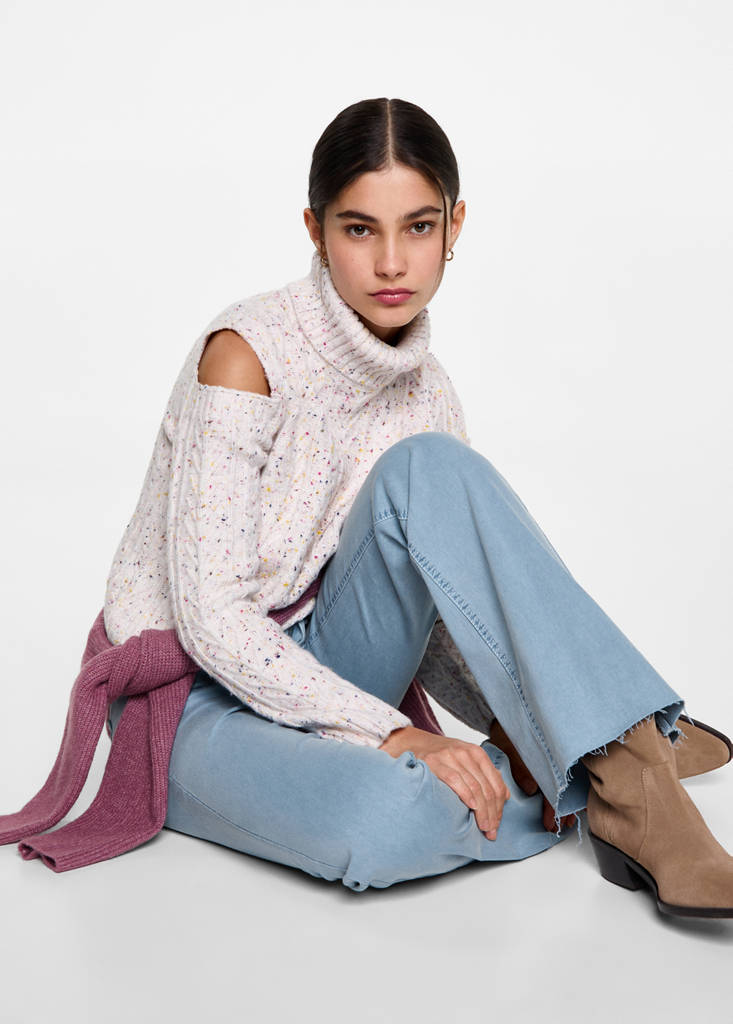 Flared trousers — China Blue