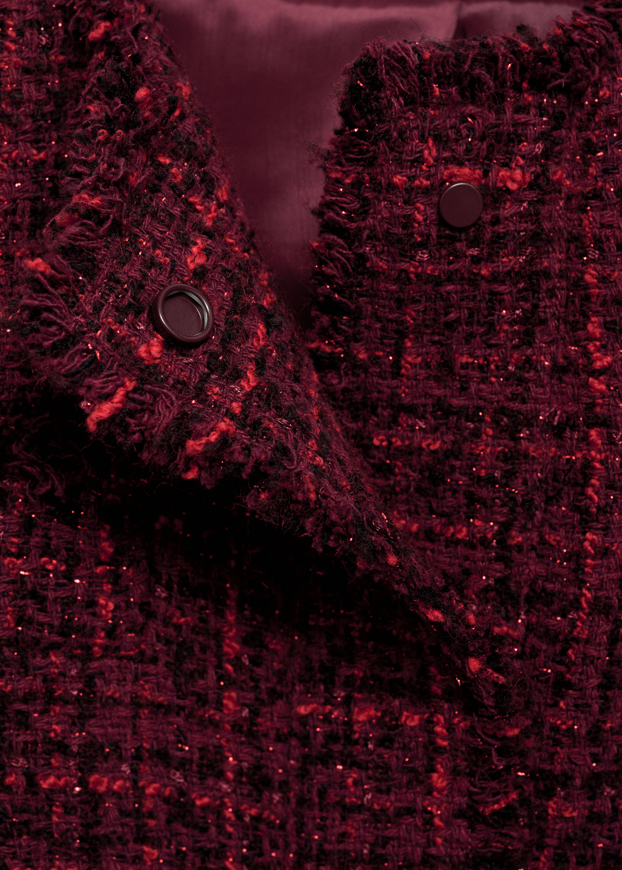 Tweed jacket with frayed ends - Details of the article 8