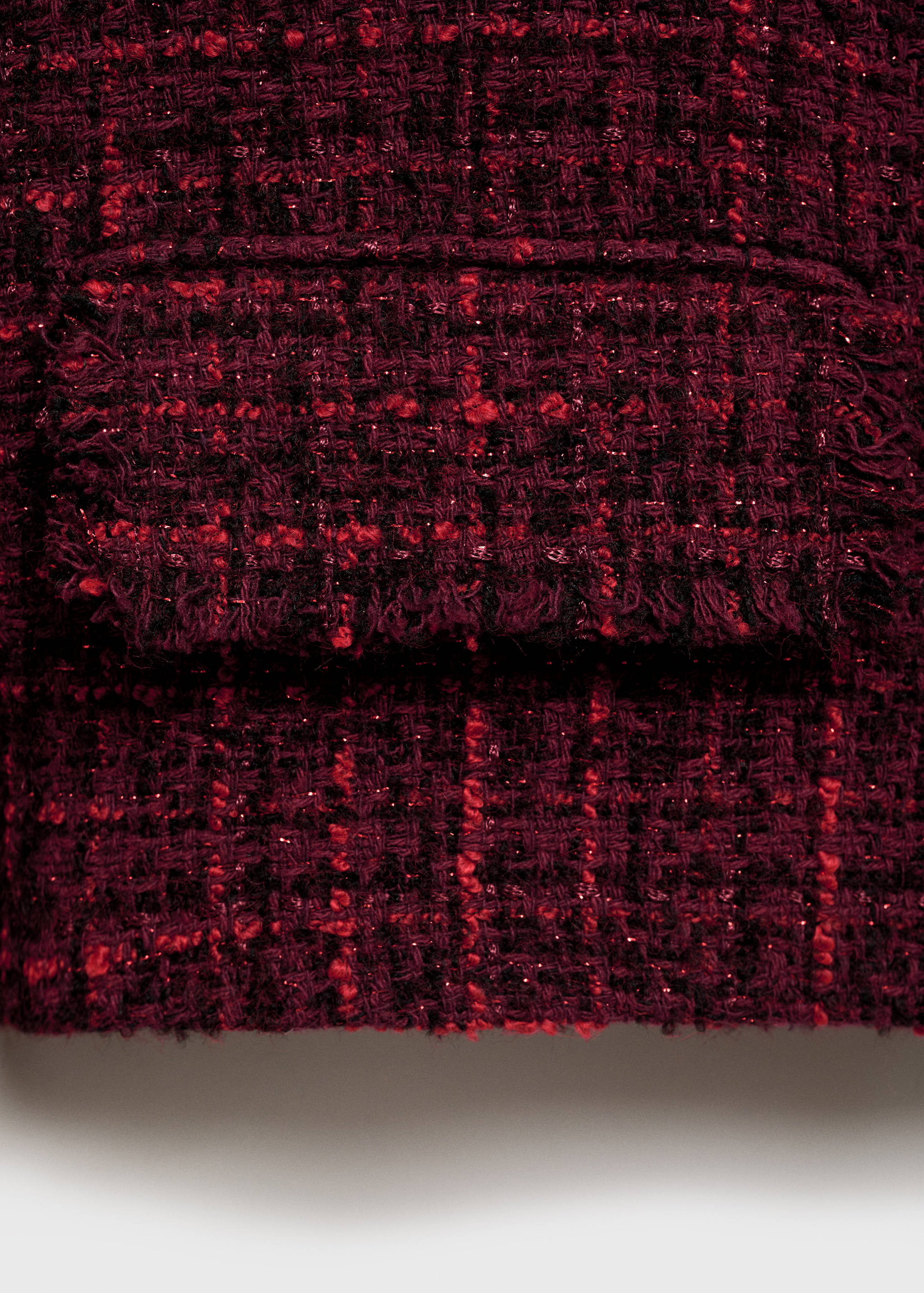 Tweed jacket with frayed ends - Details of the article 0