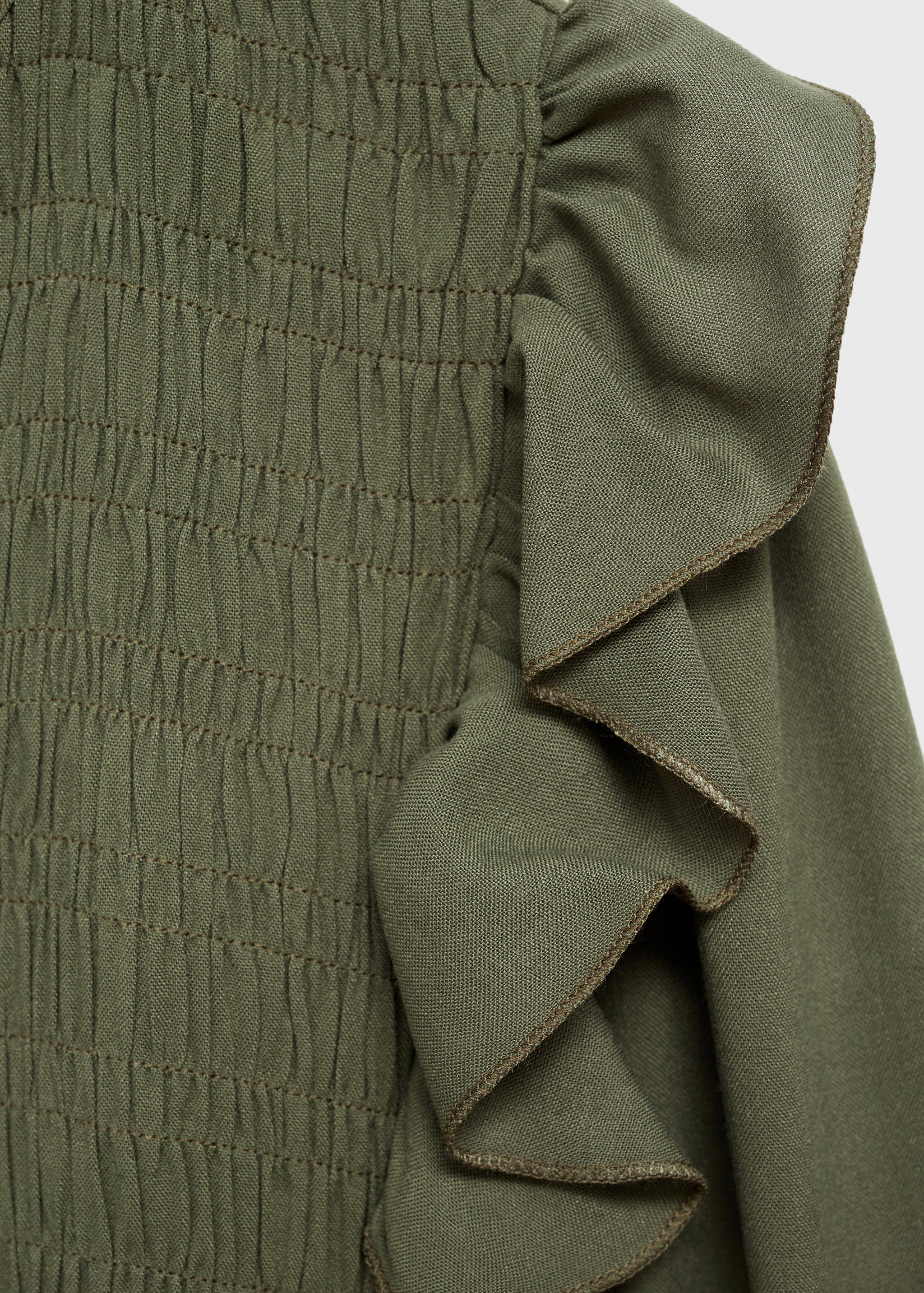 Ruched blouse with ruffles - Details of the article 0