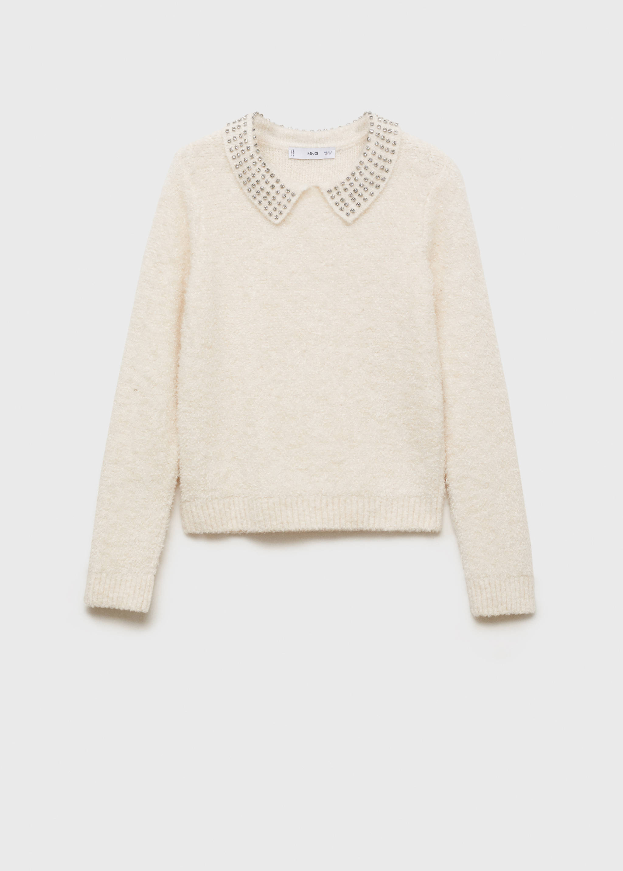 Polo-neck sweater with rhinestones - Article without model