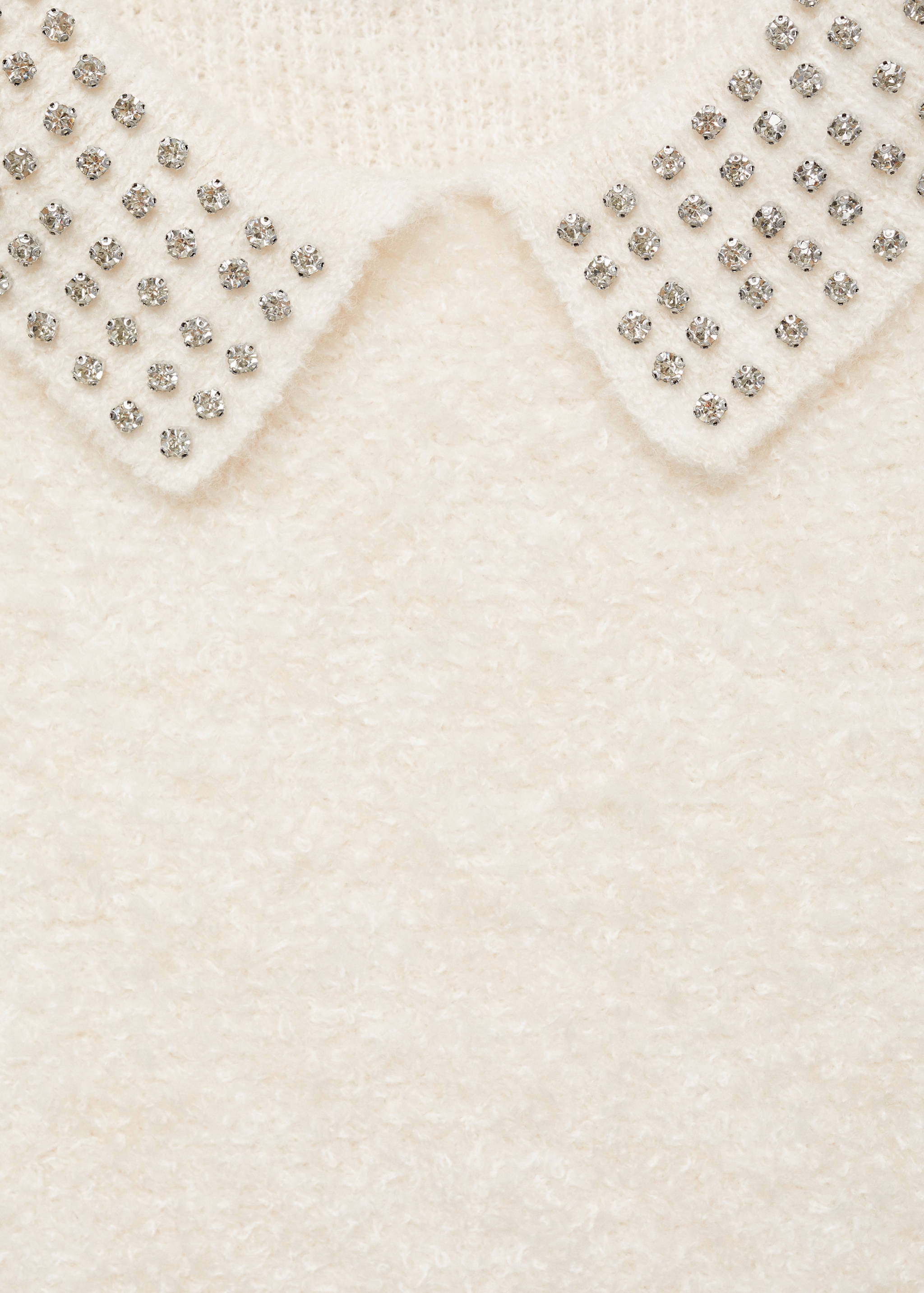 Polo-neck sweater with rhinestones - Details of the article 8