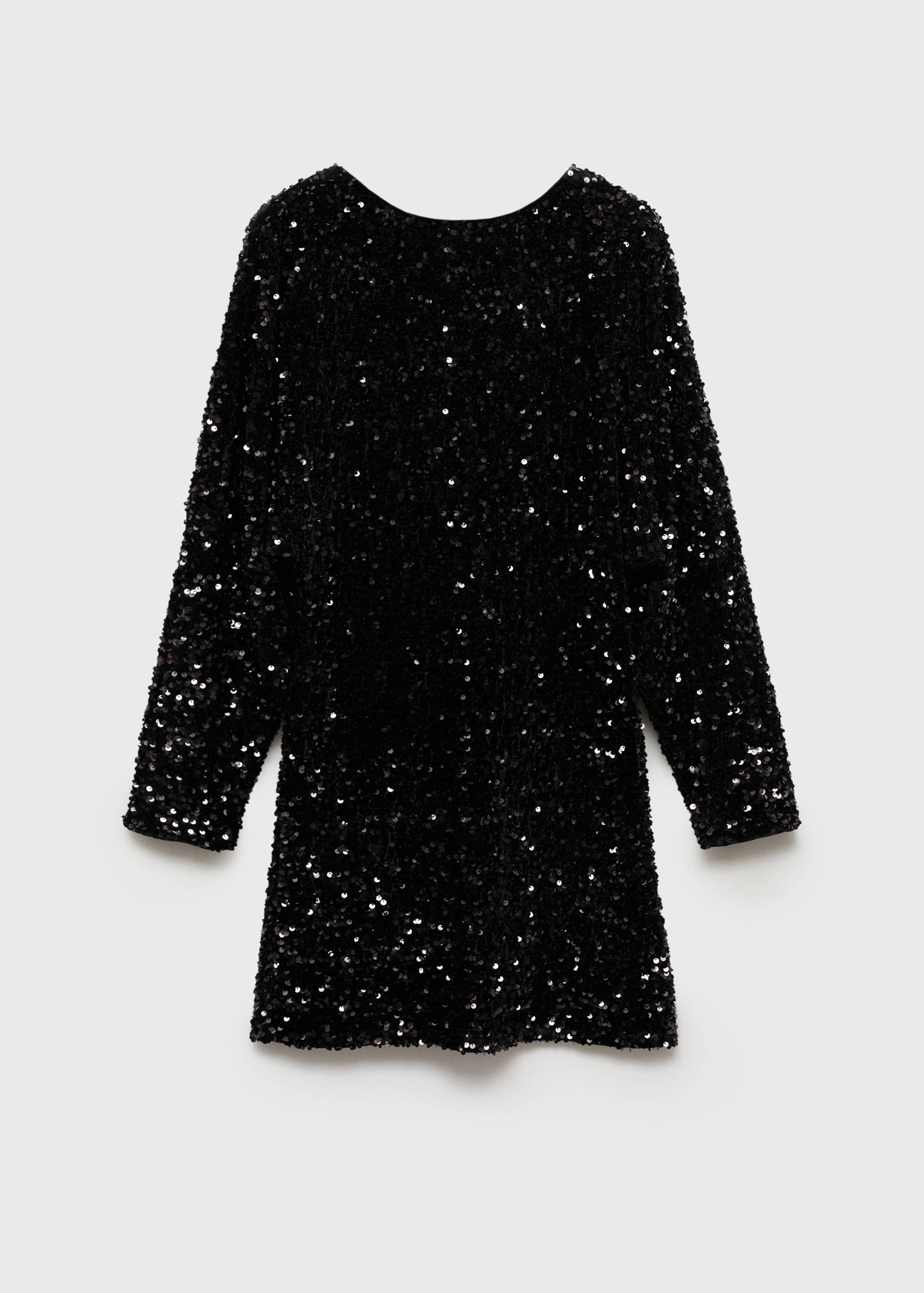 Puffed sleeves sequined dress - Article without model