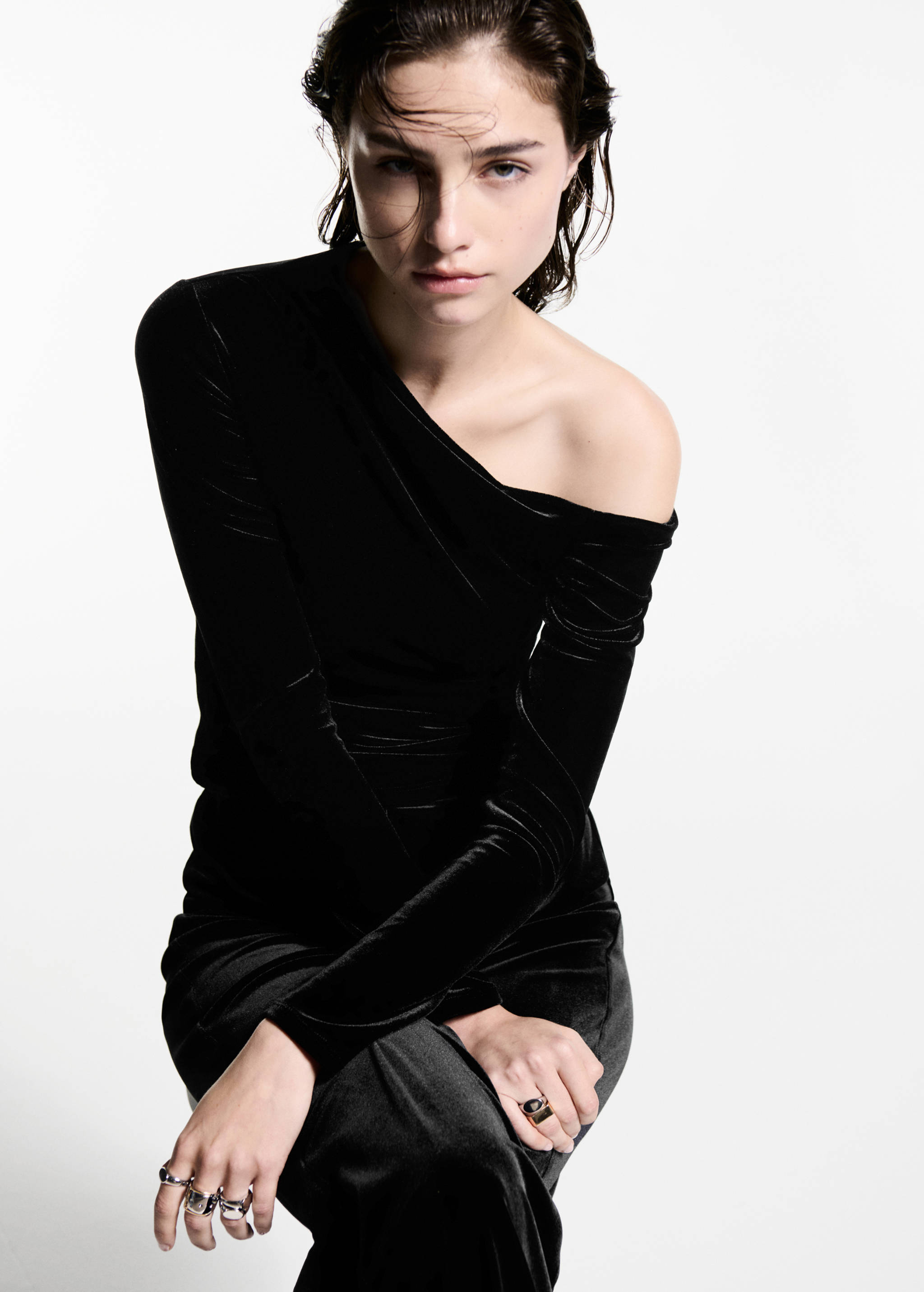 Top terciopelo asimétrico - Detalle del artículo 2