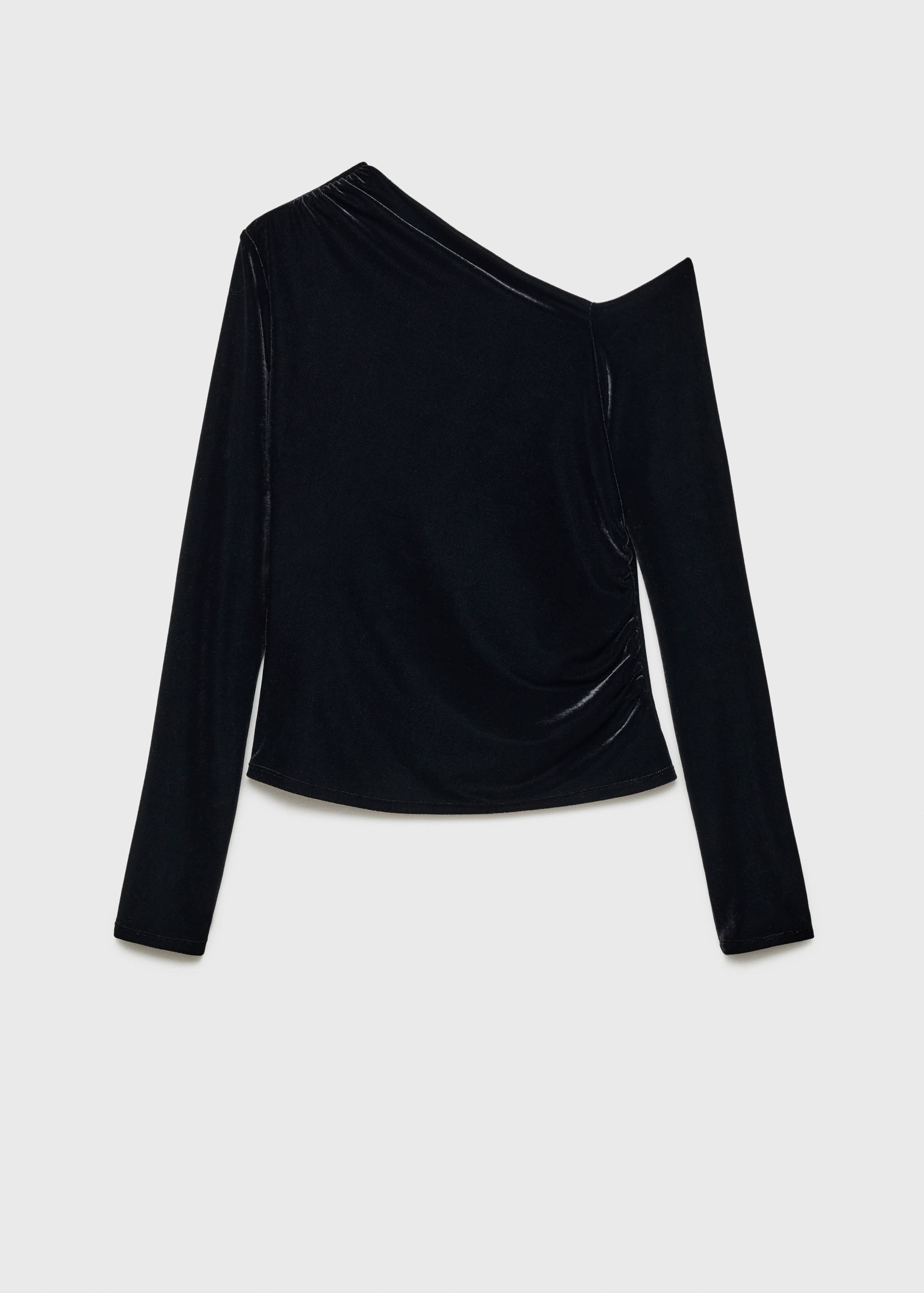 Top velours asymétrique - Article sans modèle