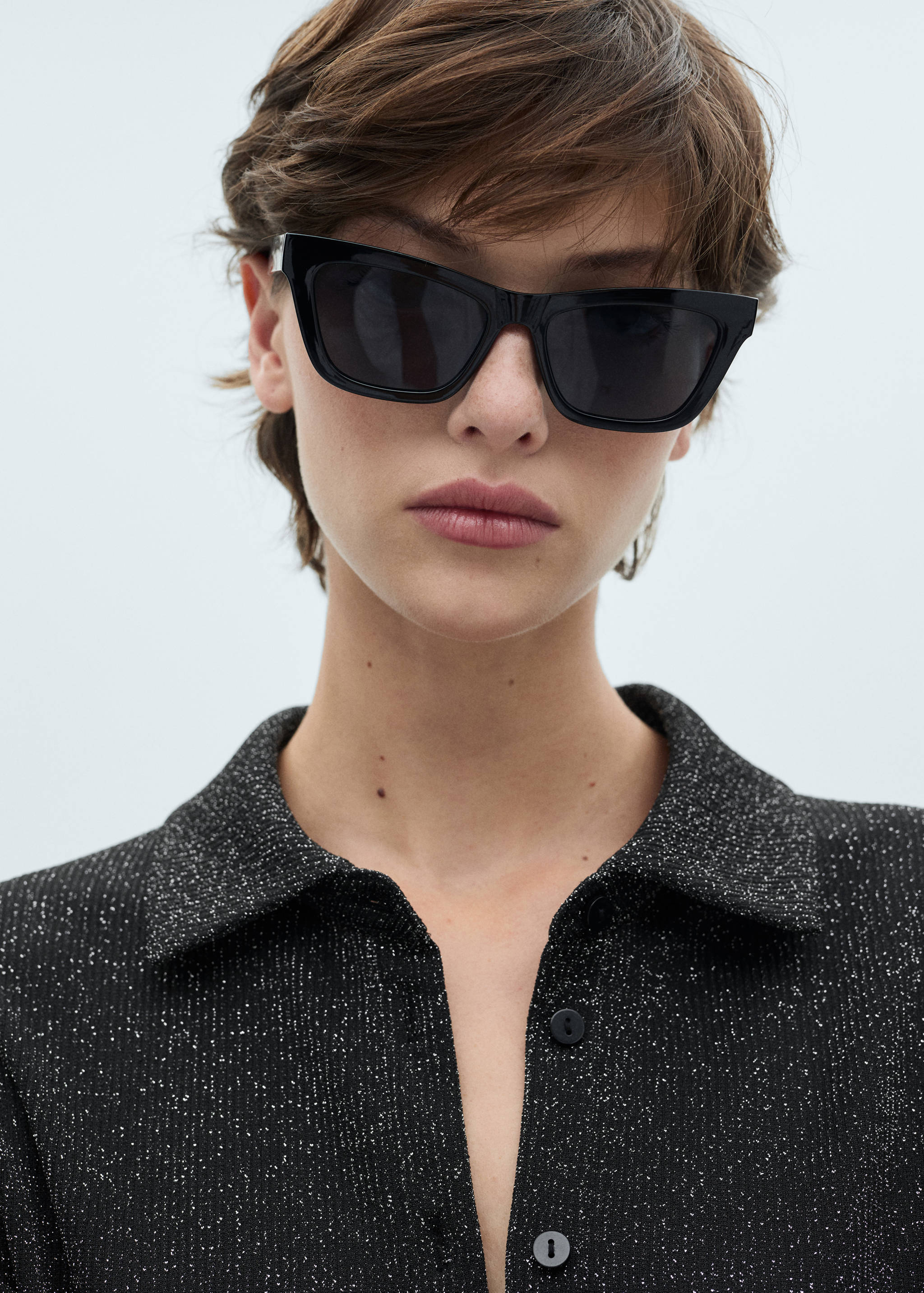 Lurex knitted shirt - Details of the article 1
