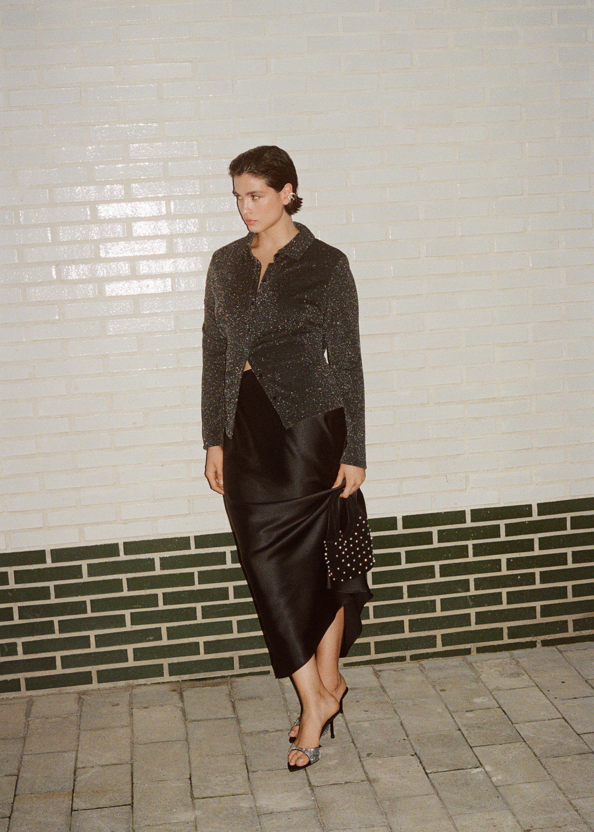 Lurex knitted shirt - Details of the article 6